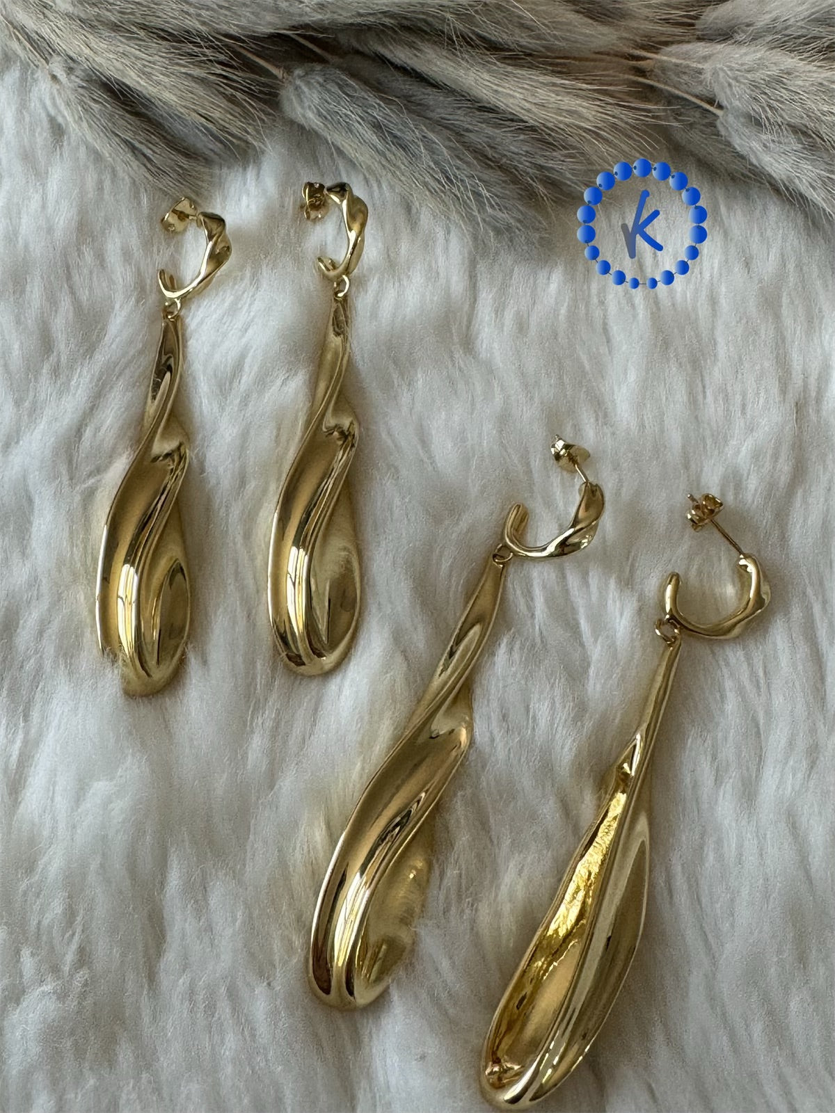 Elegant Large Drop Earrings