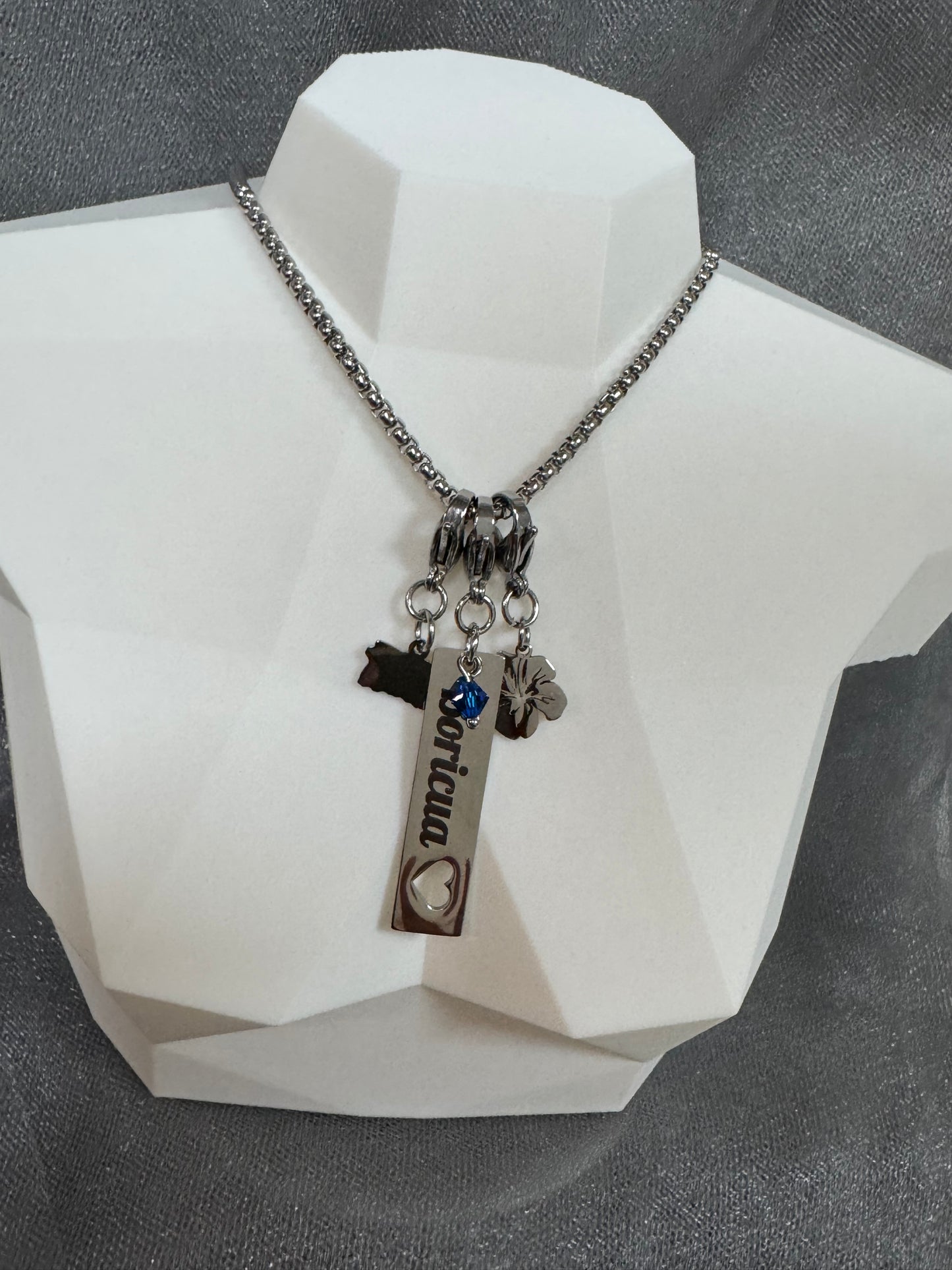 Boricua spirit necklace