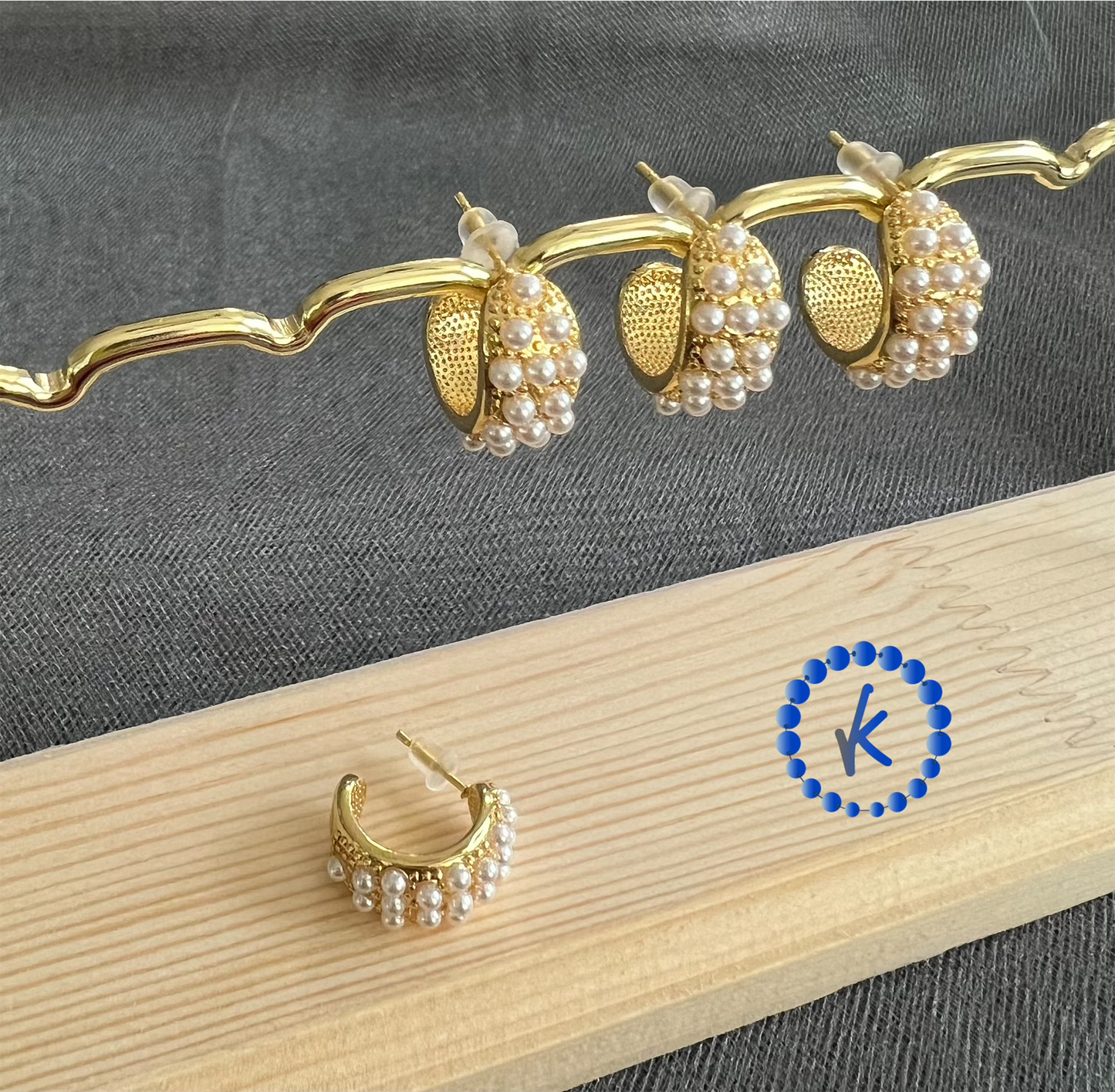Pearl Hoop Earring