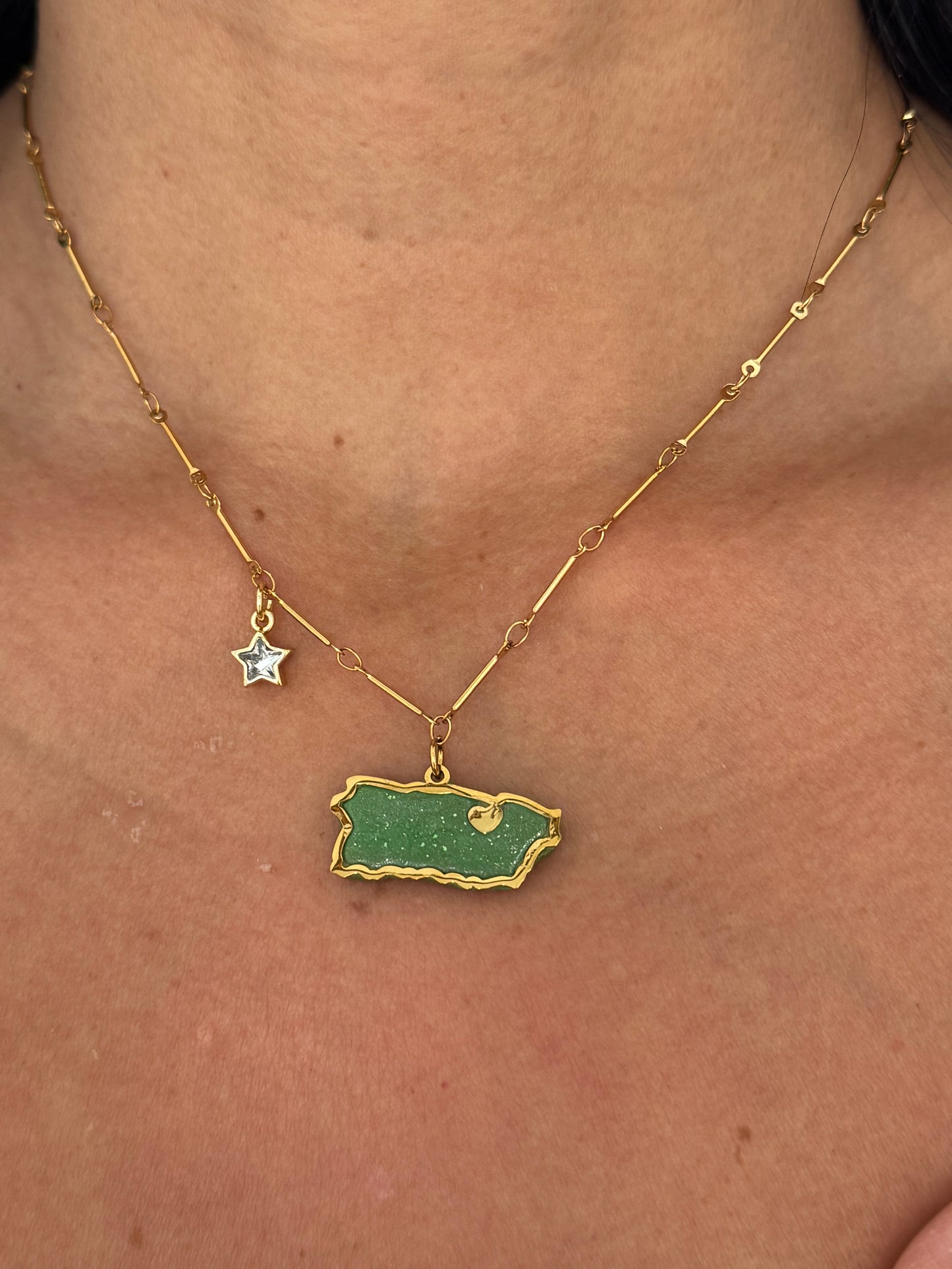 Amazing map necklace