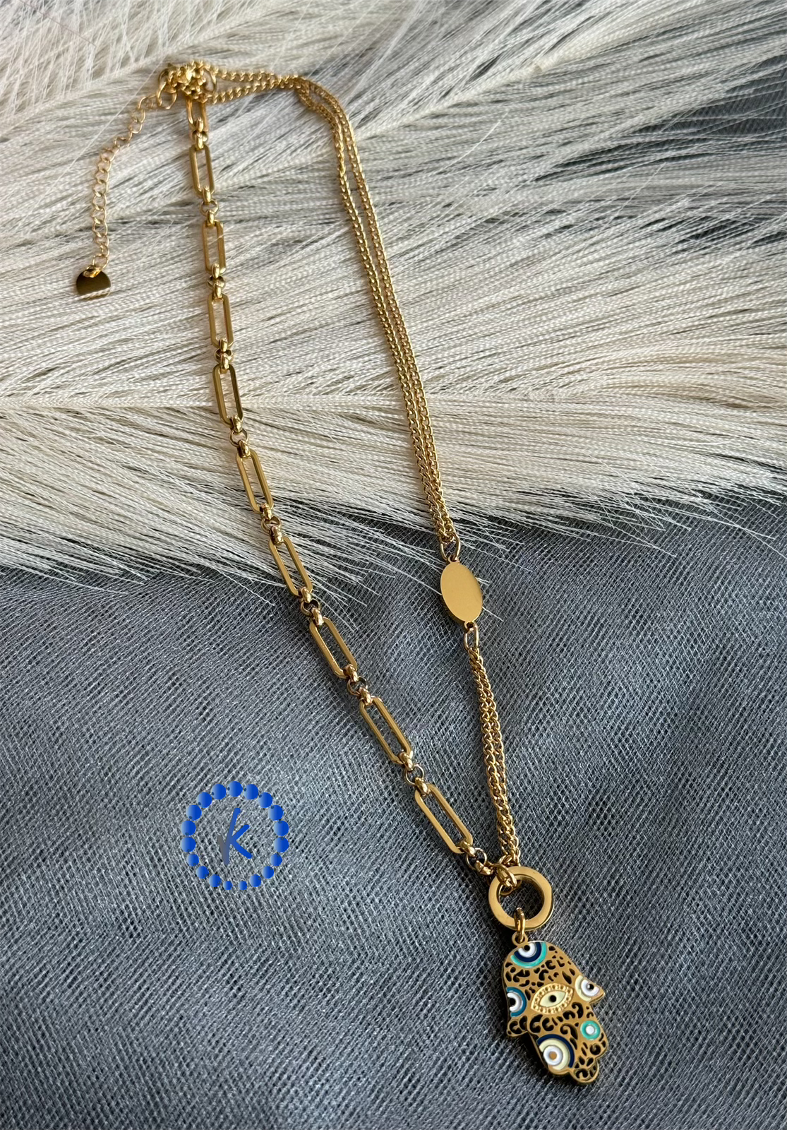 Stainless Steel Hamsa Hand Set