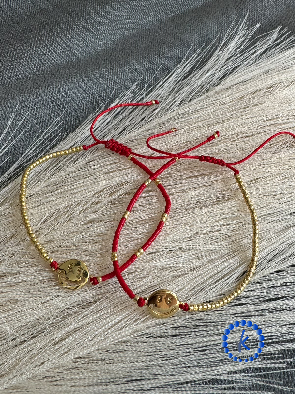 Gold Plated Happy Face Bracelet