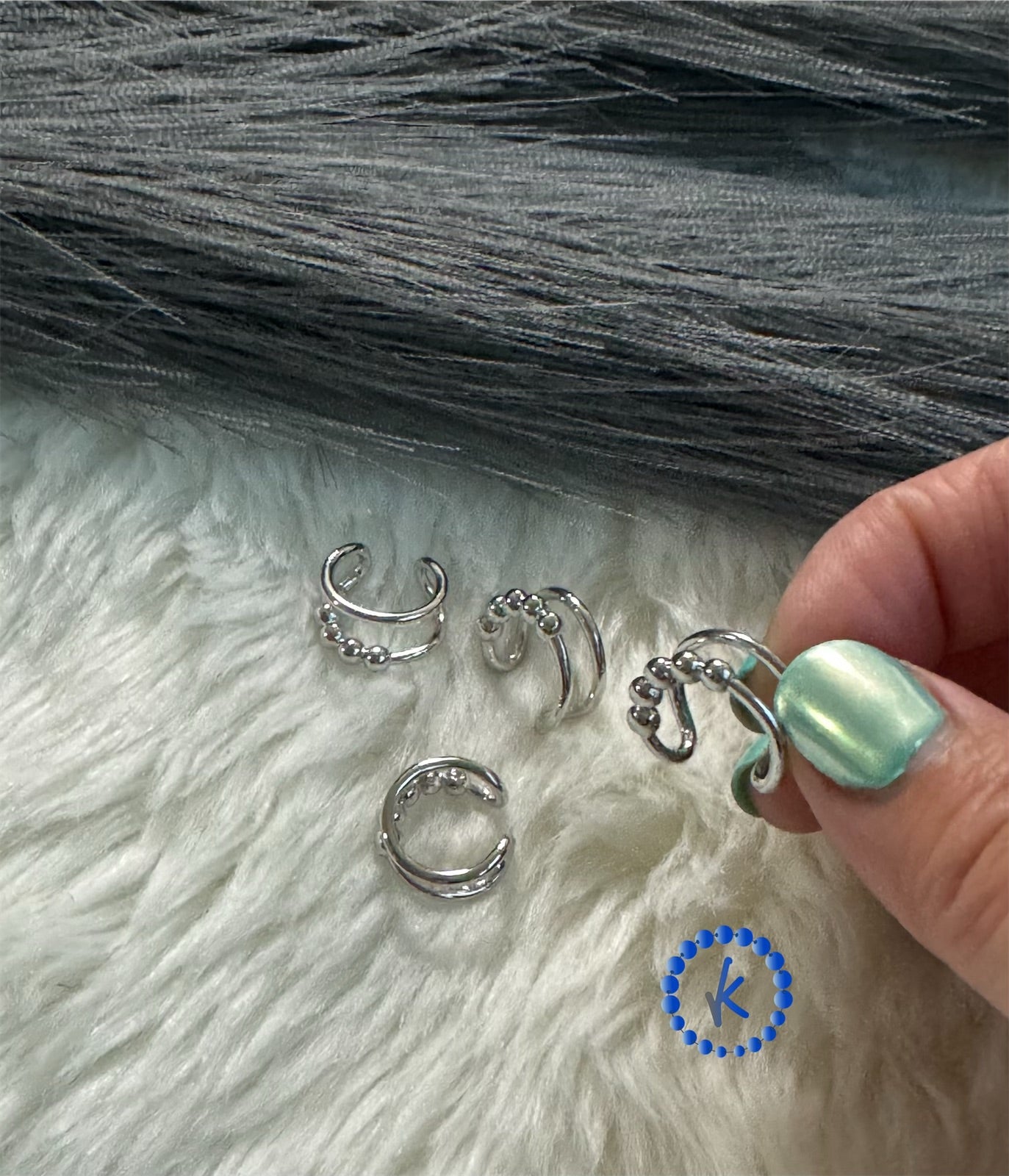 Ear Cuff Ball Chain Style