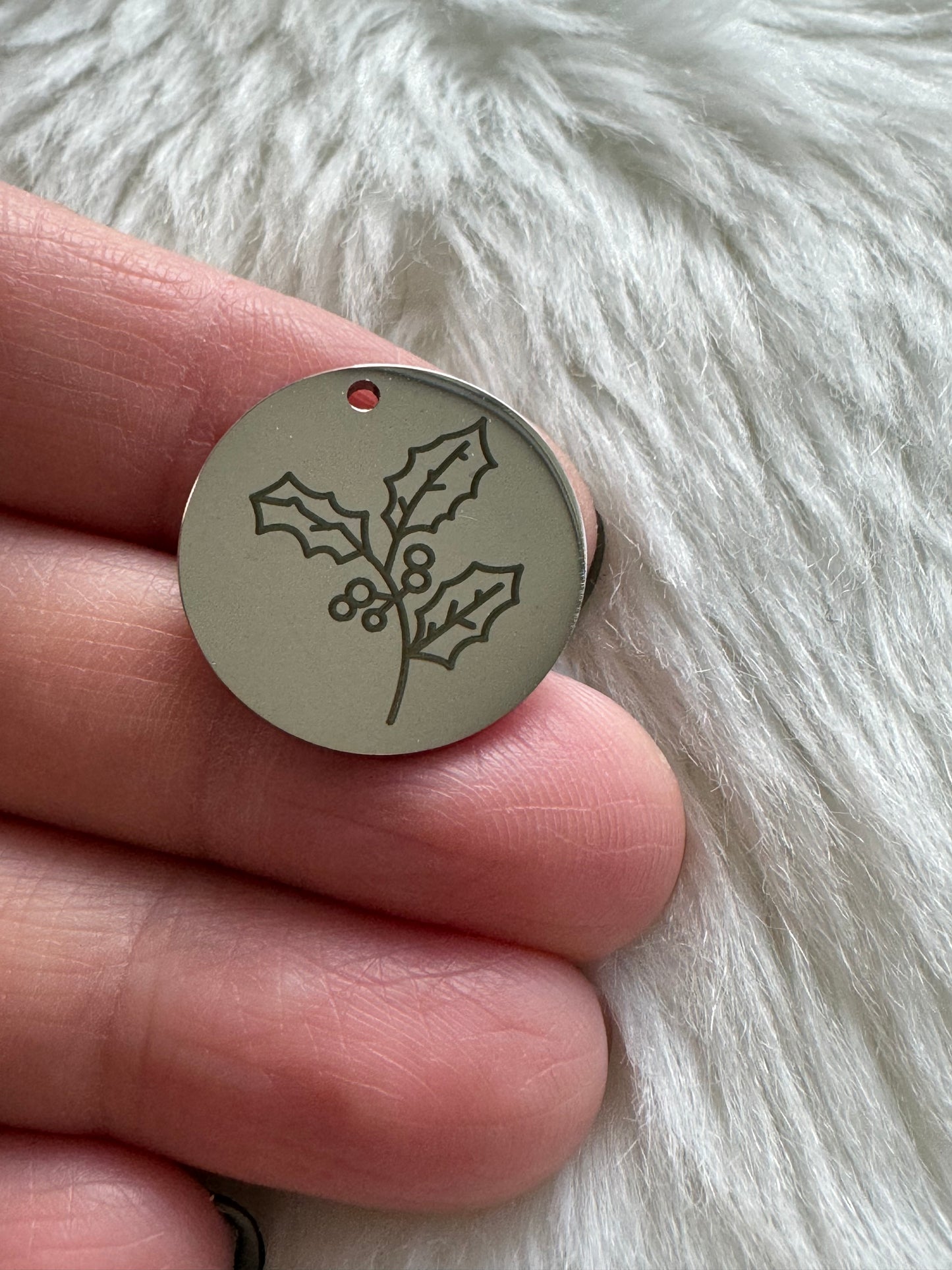 Stainless Steel Birth Month Flower