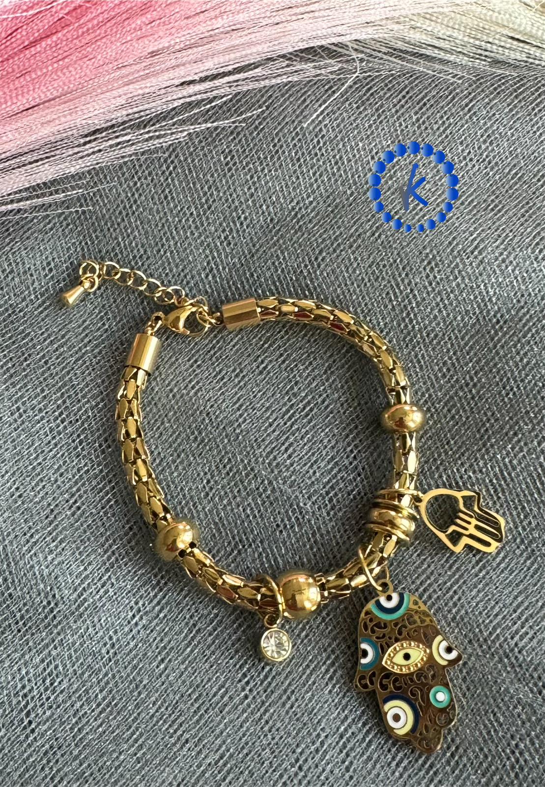Stainless Steel Hamsa Hand Set