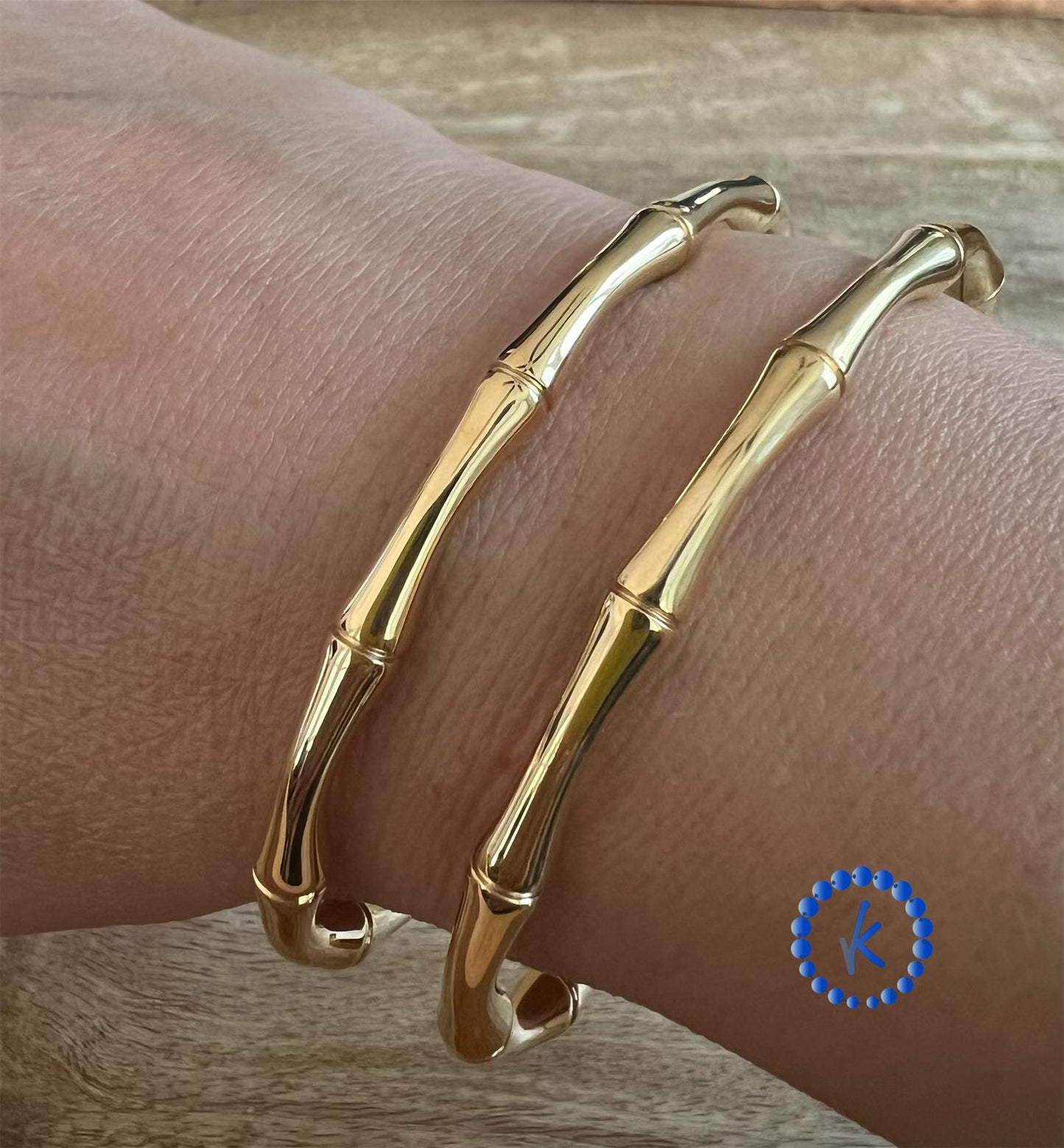 Bangle 18k gold Stainless steel