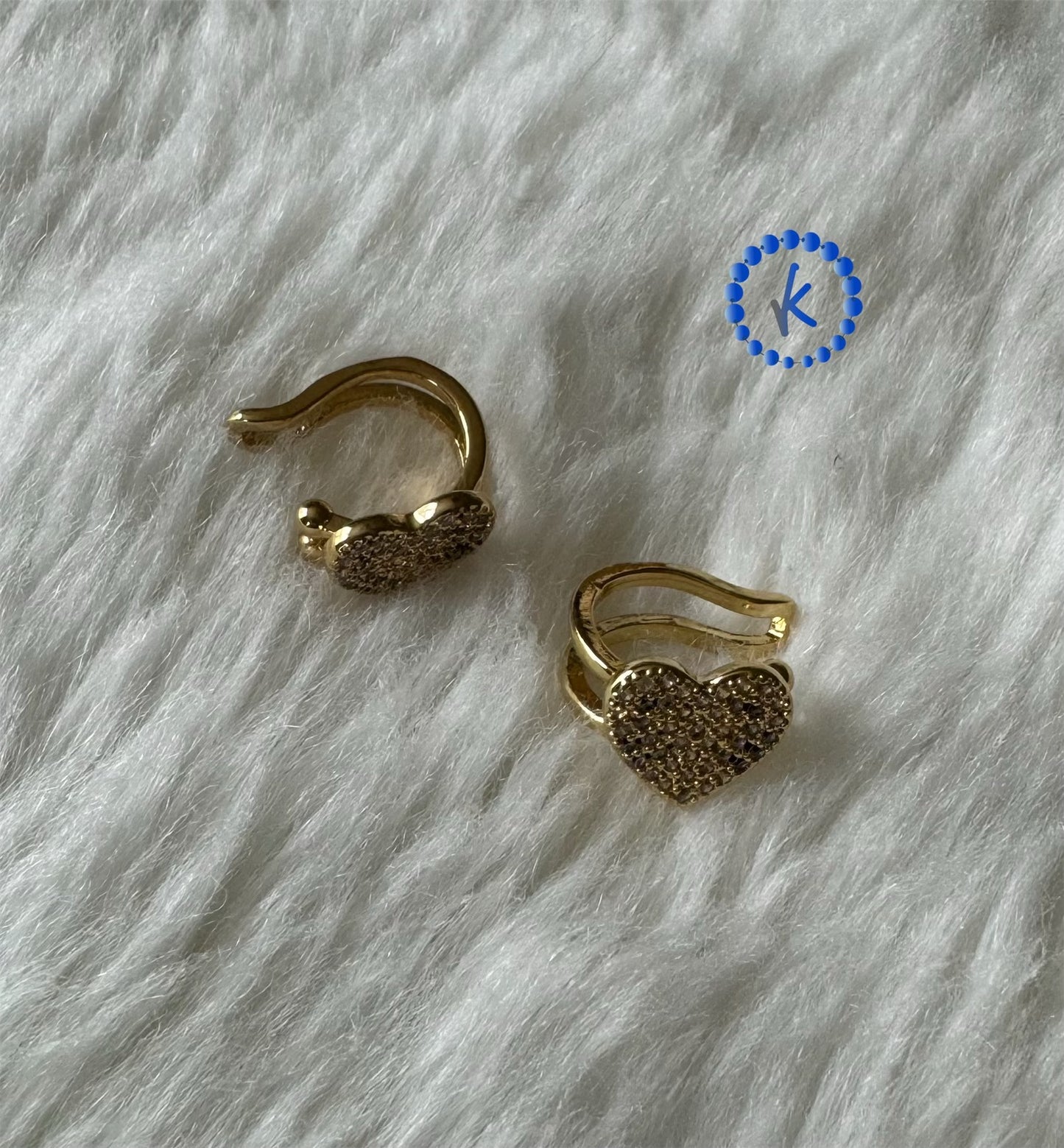 Wonderful Heart Zirconia Ear Cuff