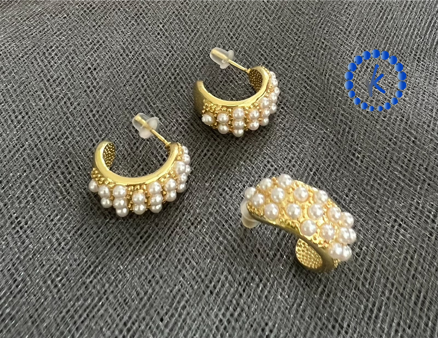 Pearl Hoop Earring