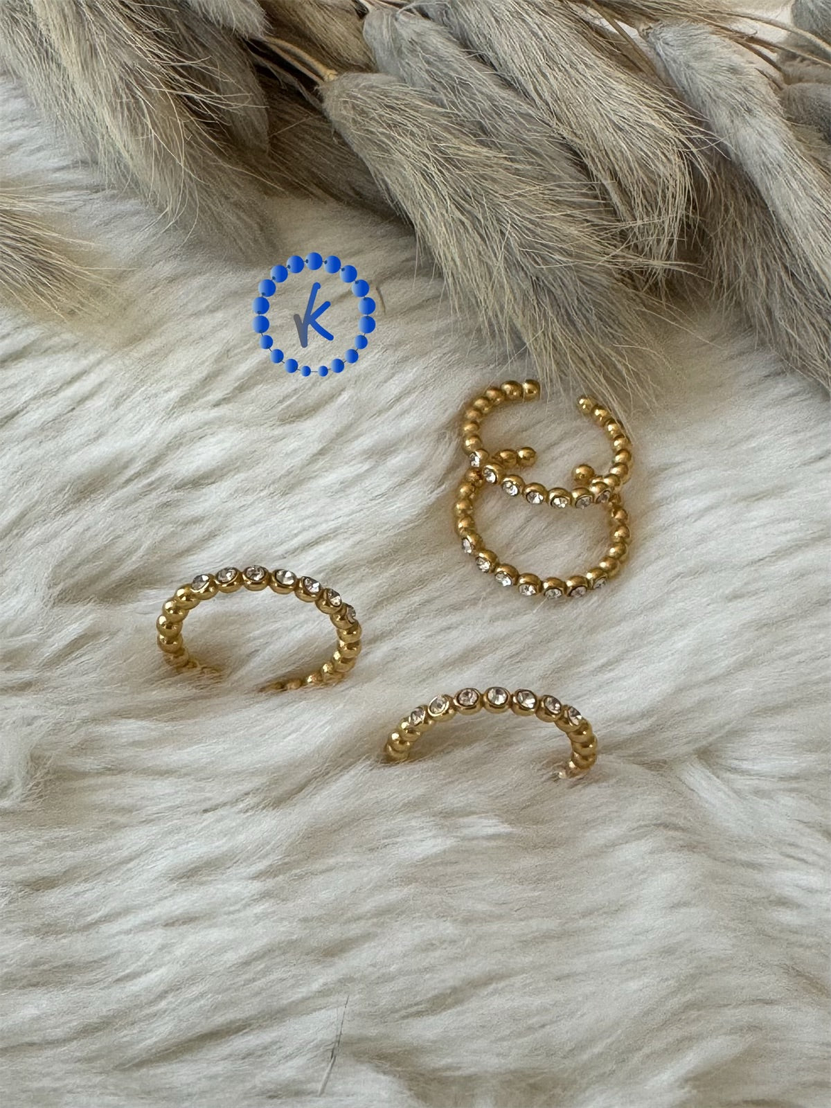 Sleek Shiny Stainless Steel Rings