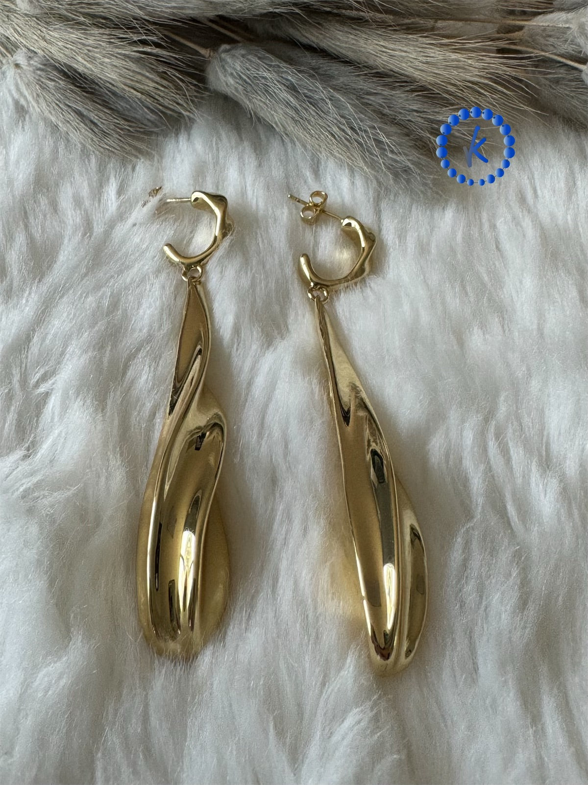 Elegant Large Drop Earrings