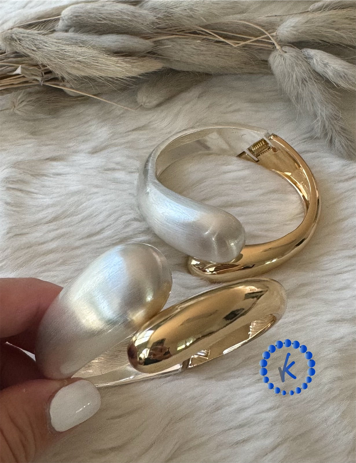 Attractive 2 Tone Bangle