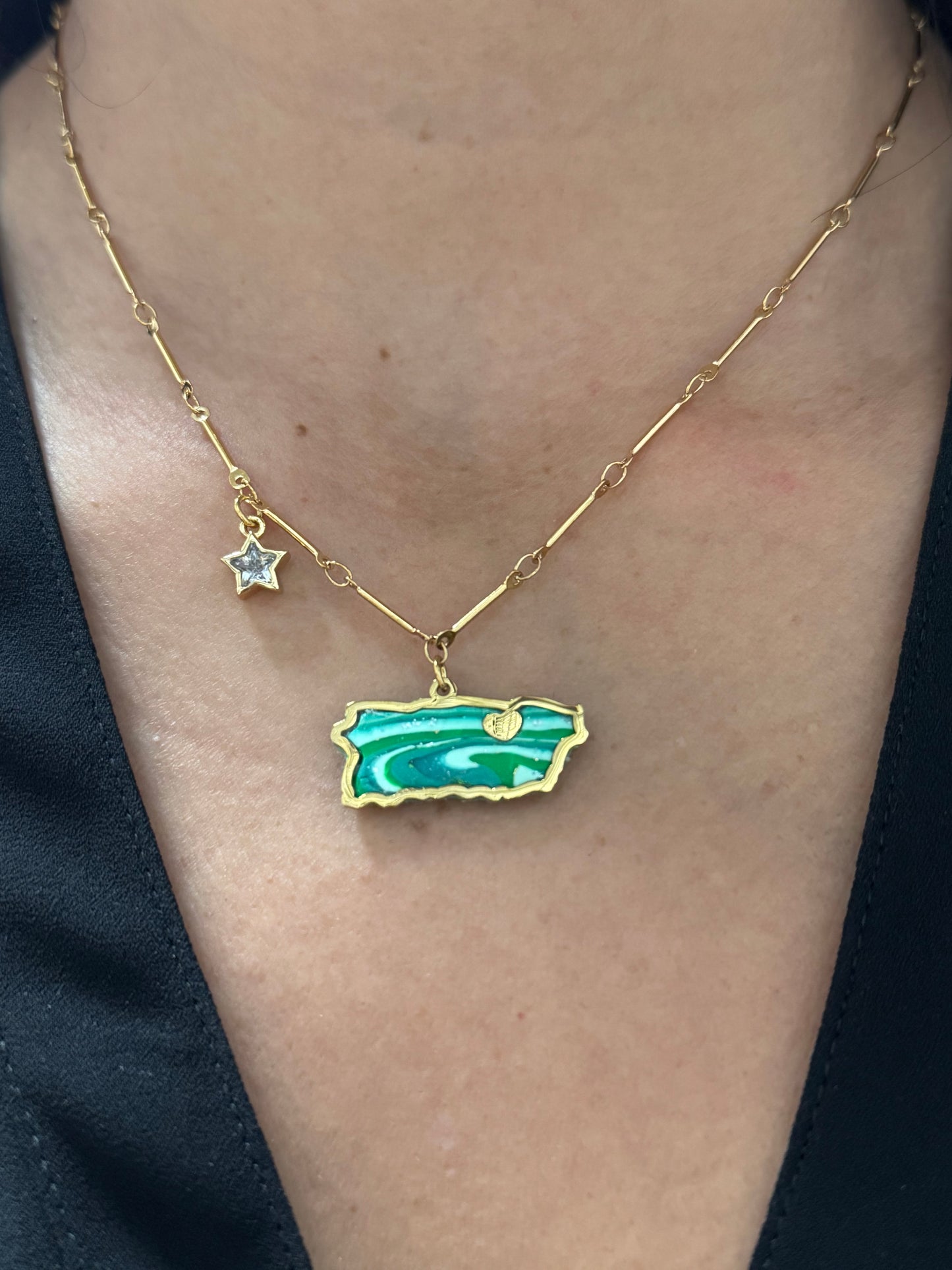 Amazing map necklace
