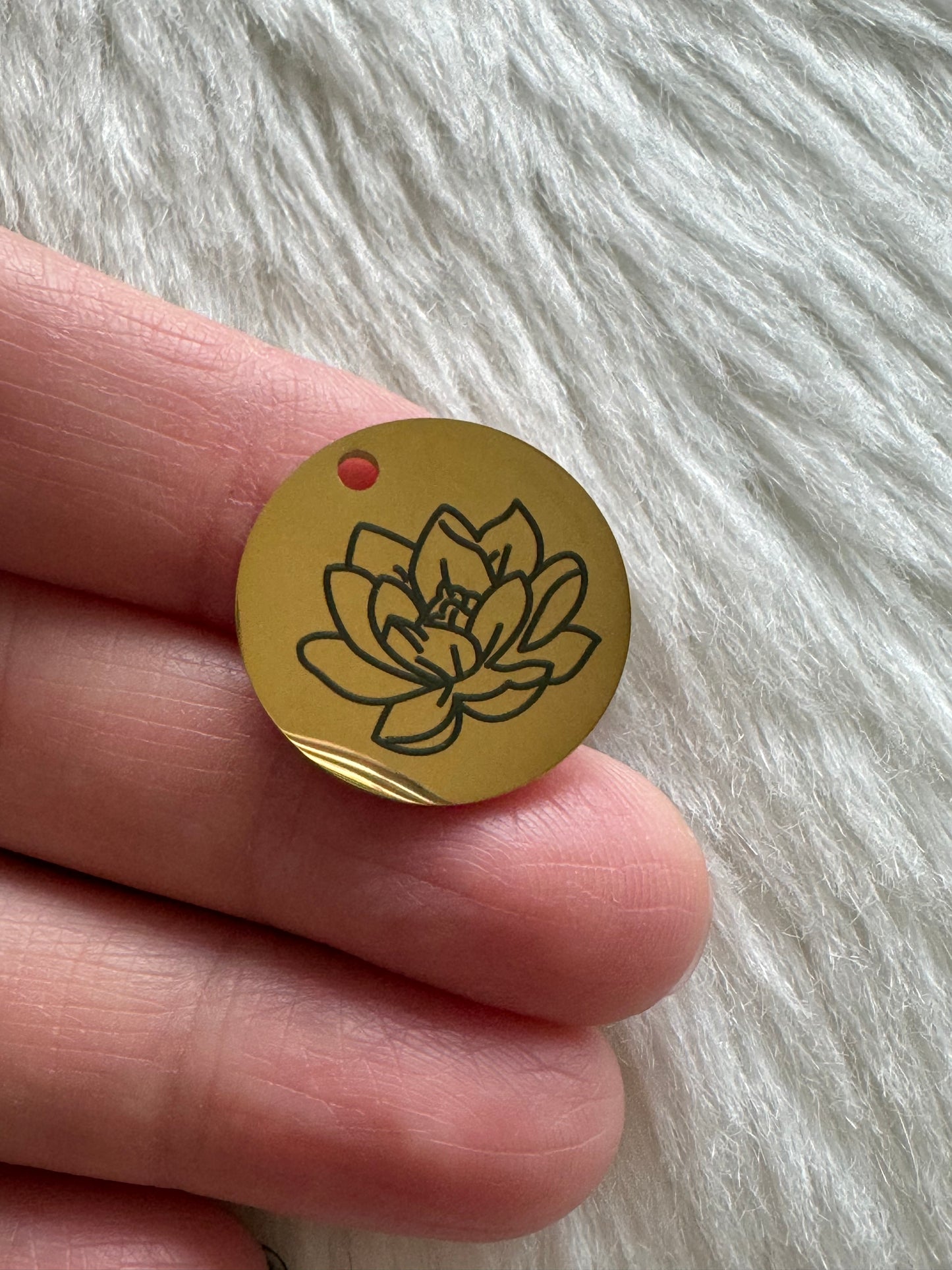 Stainless Steel Birth Month Flower