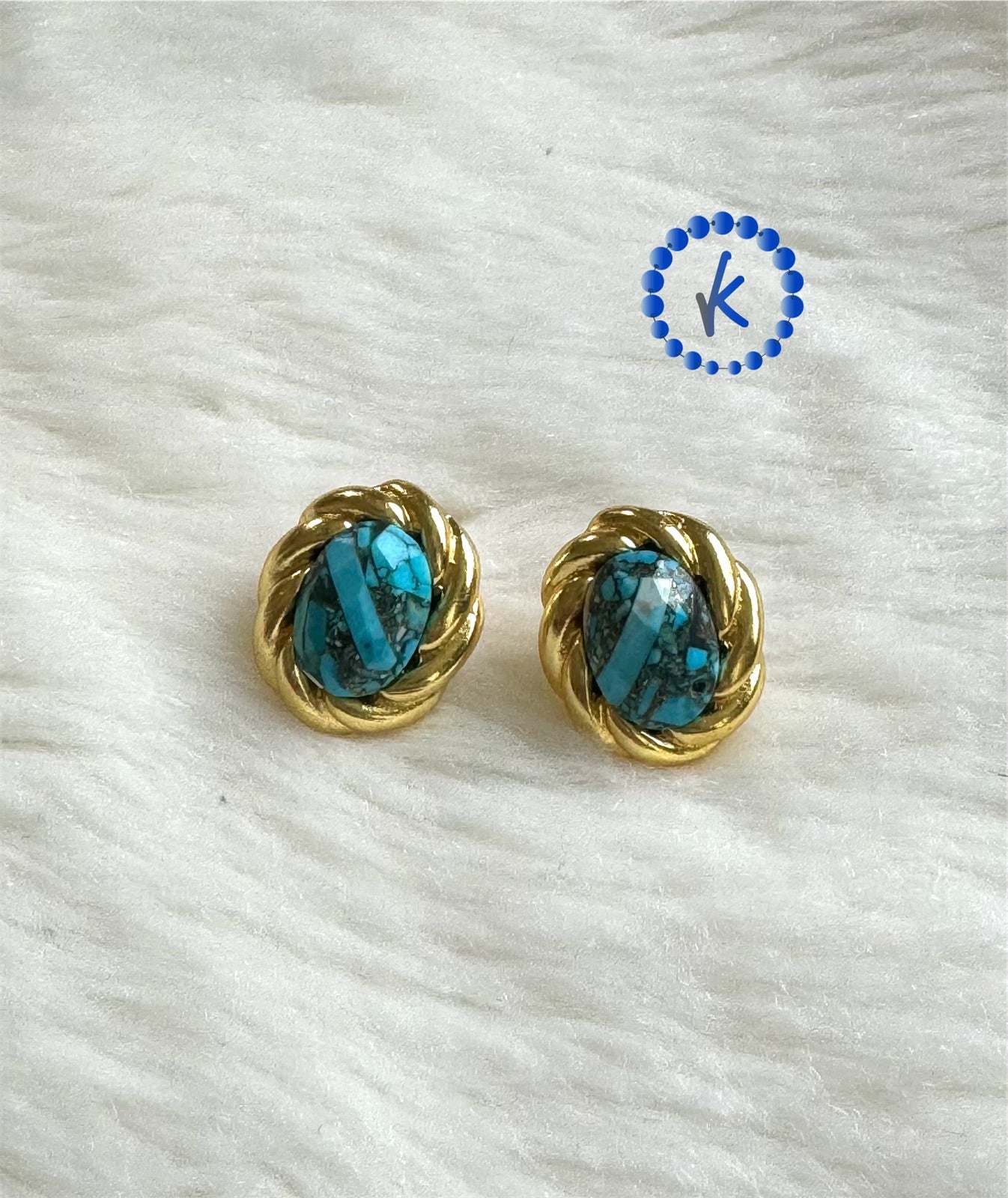 Amazing Turquoise Gemstone Post Earrings
