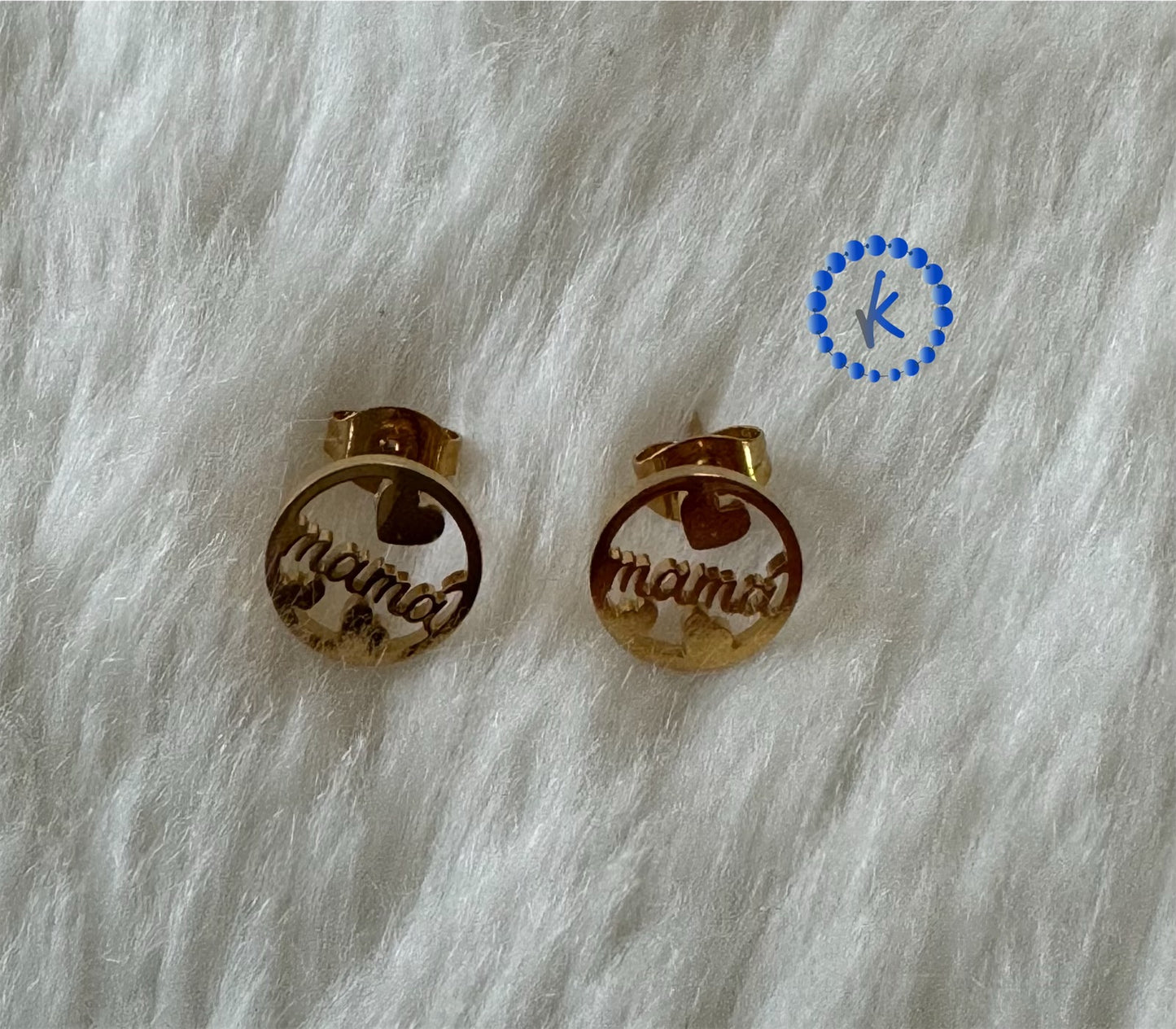 Beautiful Mom Charm and Earrings Set