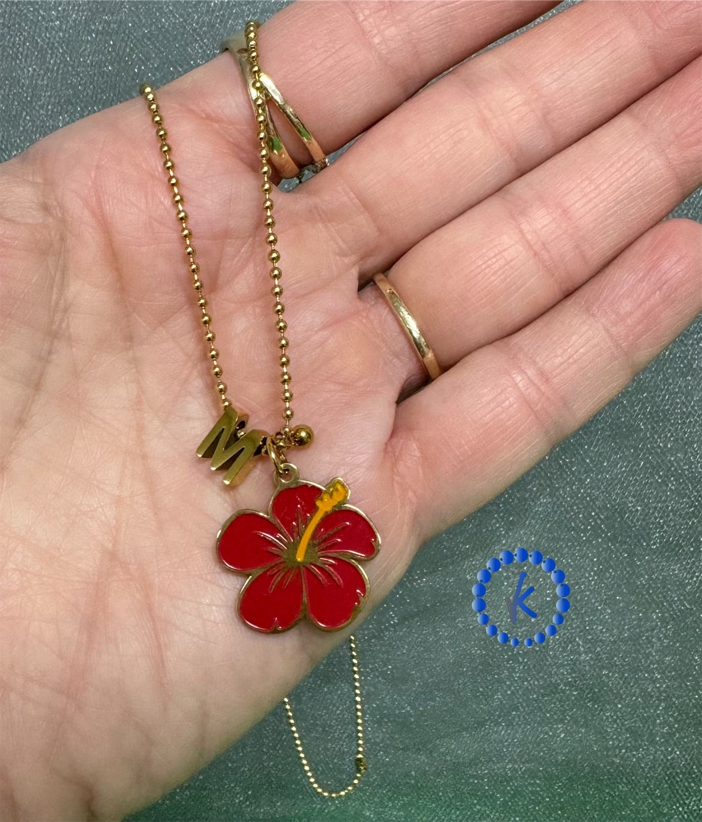 Beautiful Amapola Gold Stainless Steel Necklace