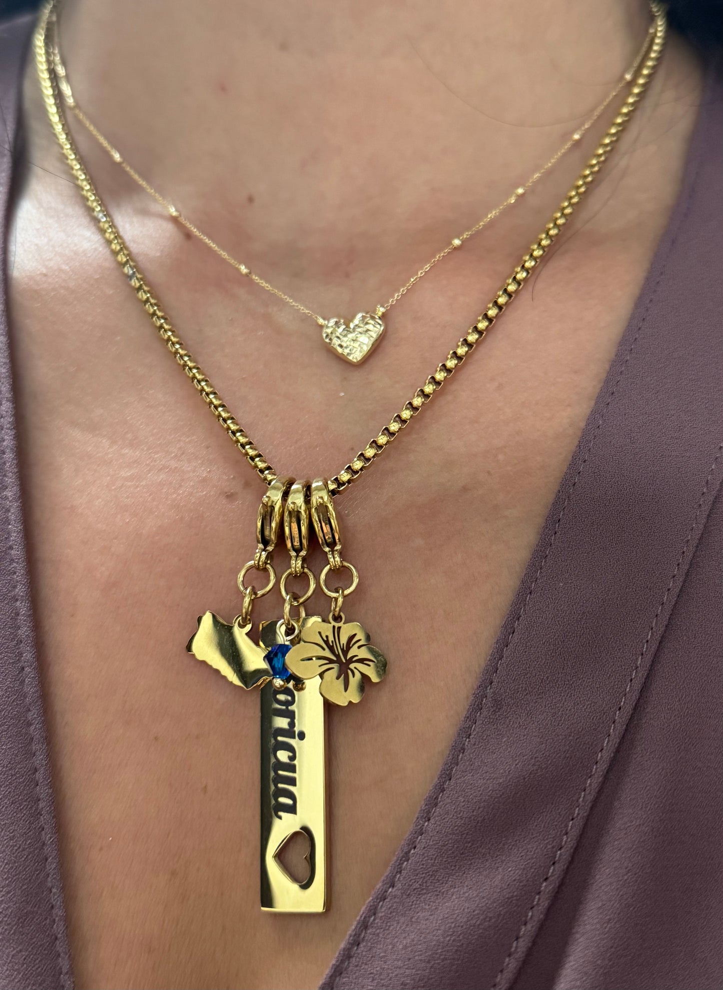 Boricua spirit necklace