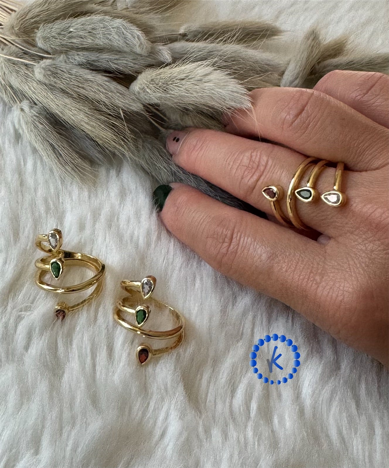 Elegant Tear Drop Ring