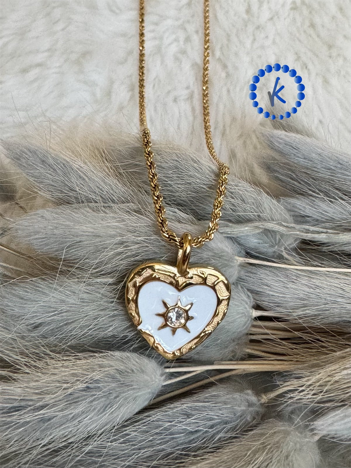 Enamel Heart Necklace