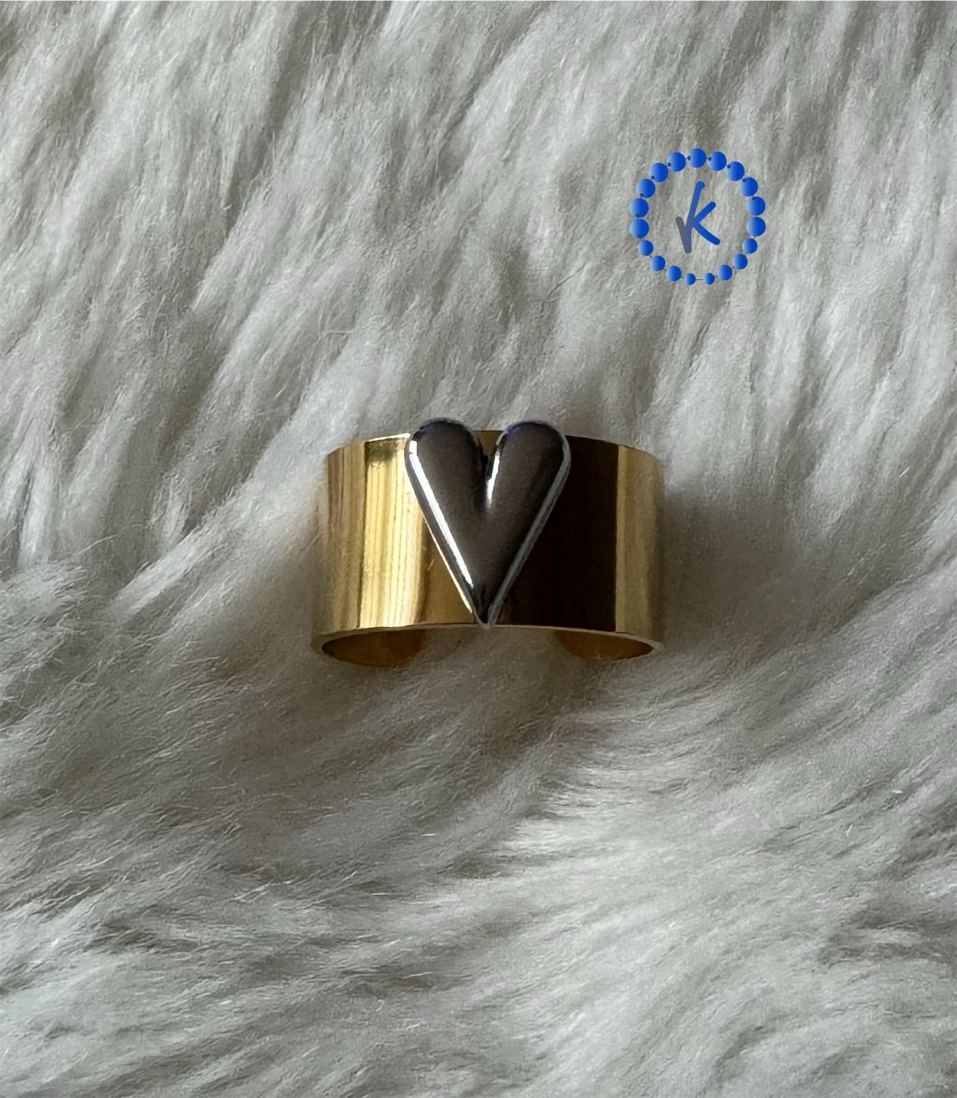Simple Stainless Steel Heart Ring