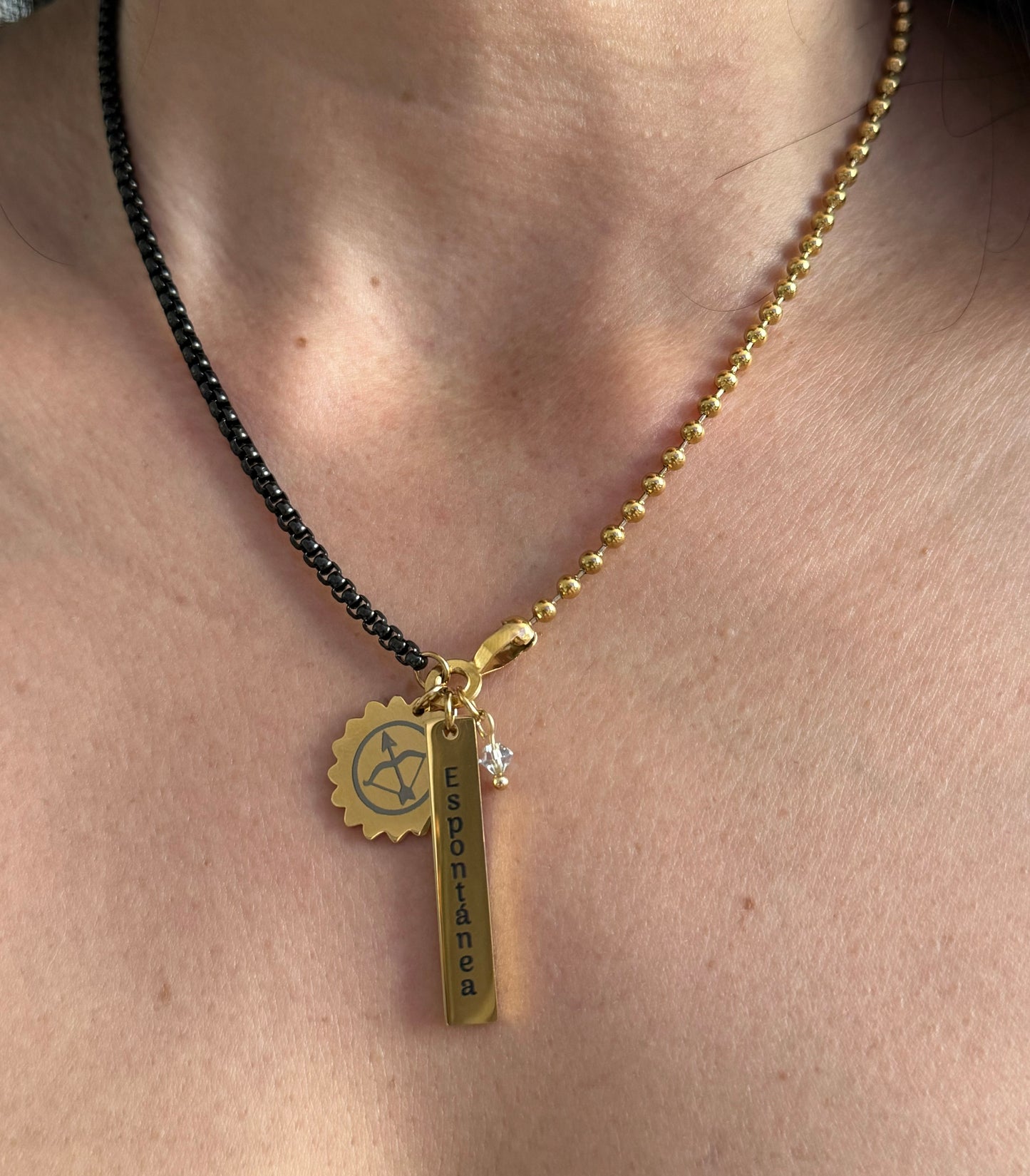Beautiful Zodiacal Personality Black/Gold Necklace