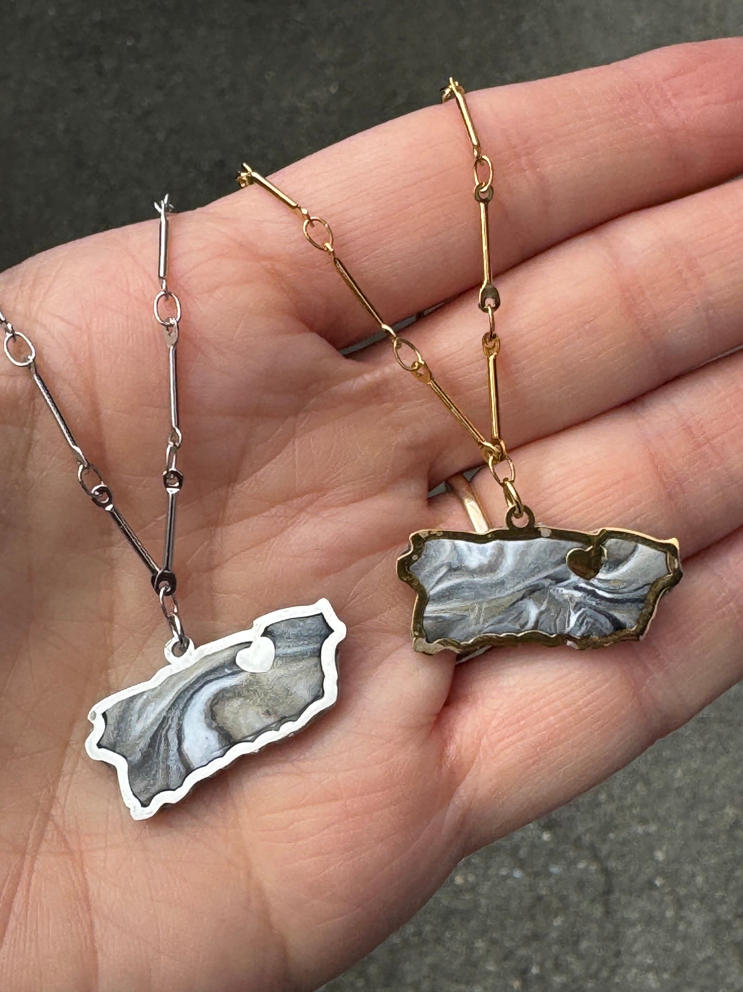 Amazing map necklace