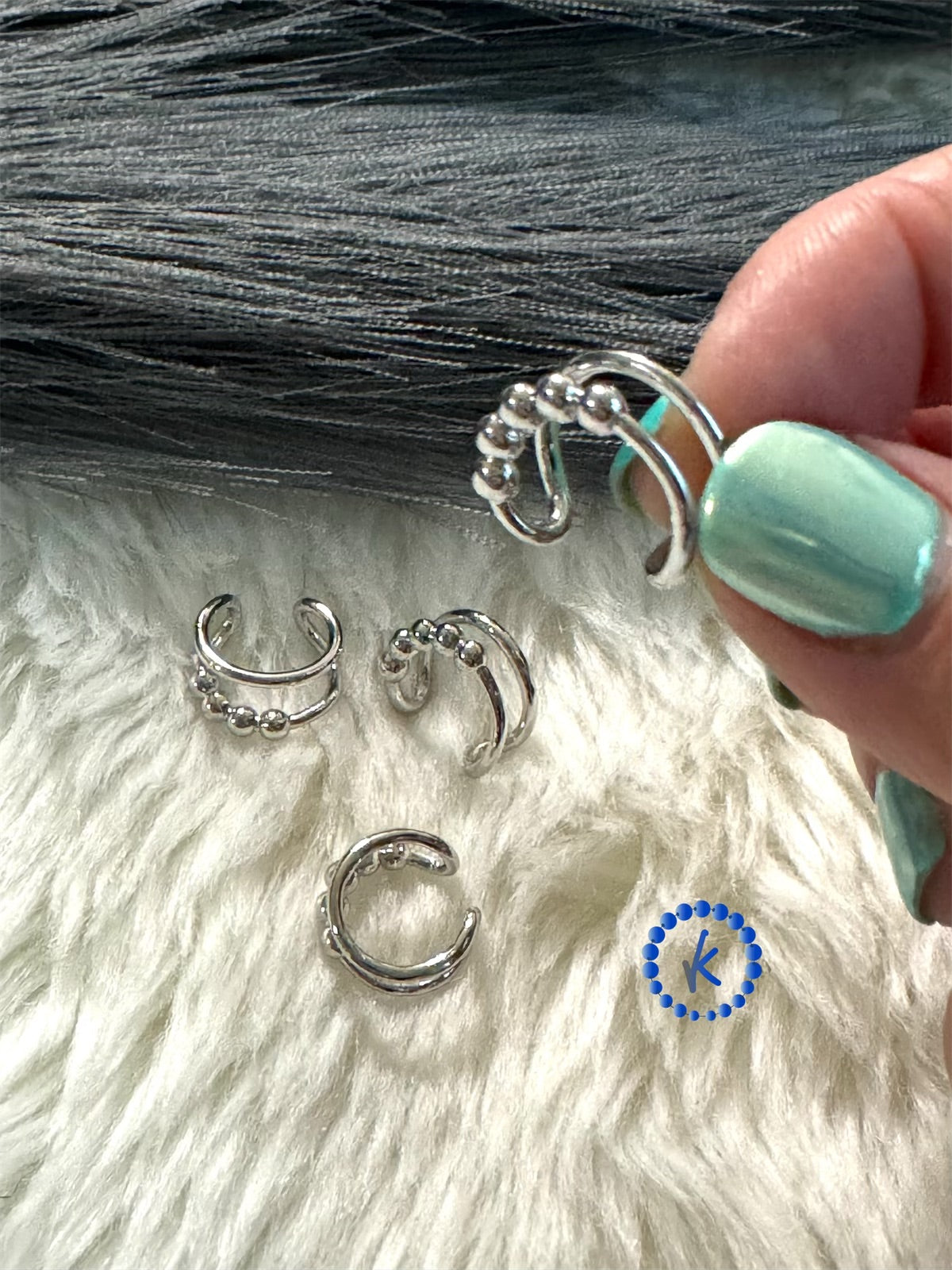 Ear Cuff Ball Chain Style