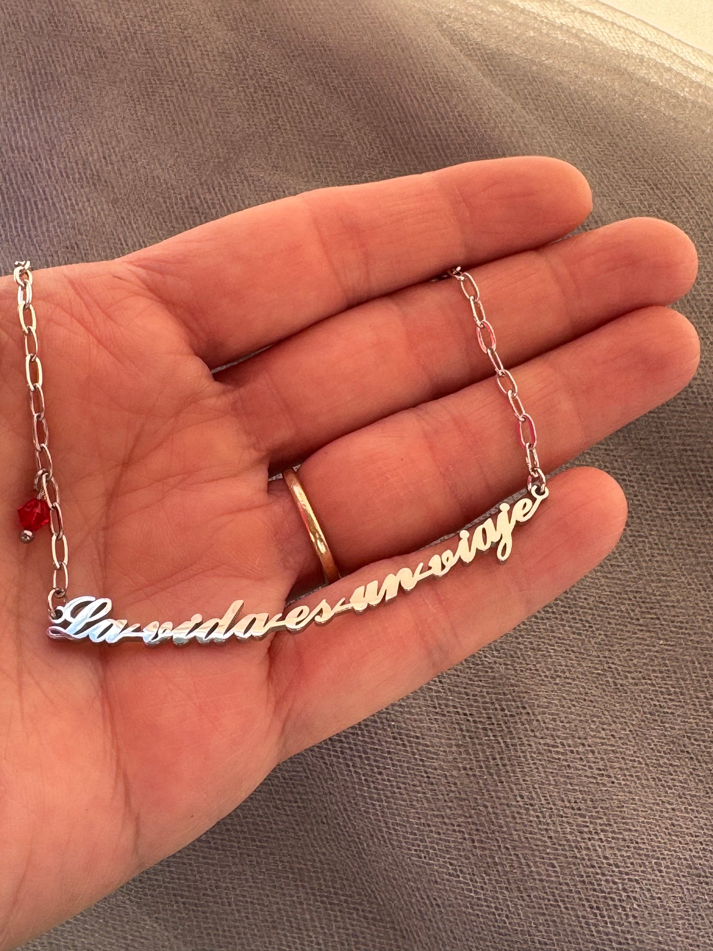Amazing Stainless Steel Phrase Necklace