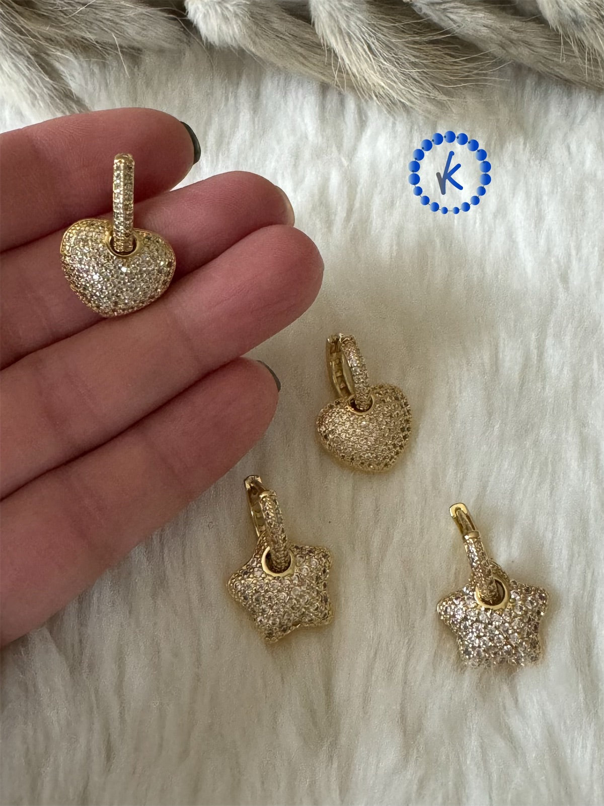 Beautiful and Shiny Hoop Earrings