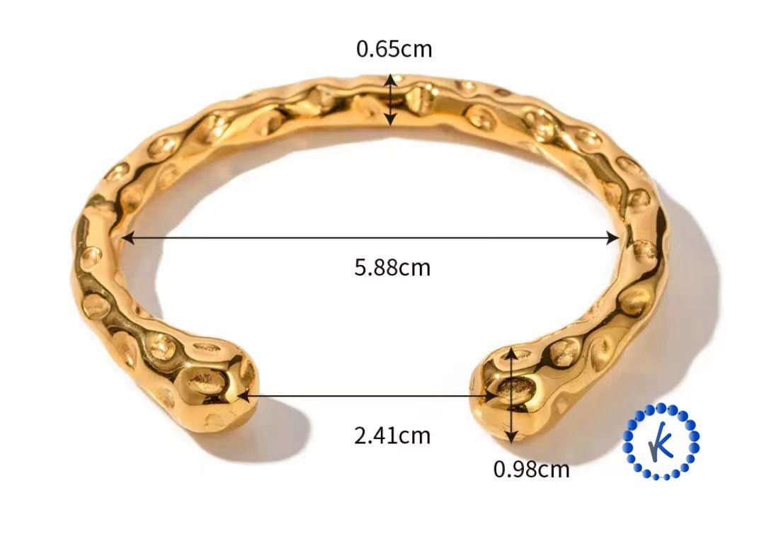 Bamboo bangle Stainless Steel