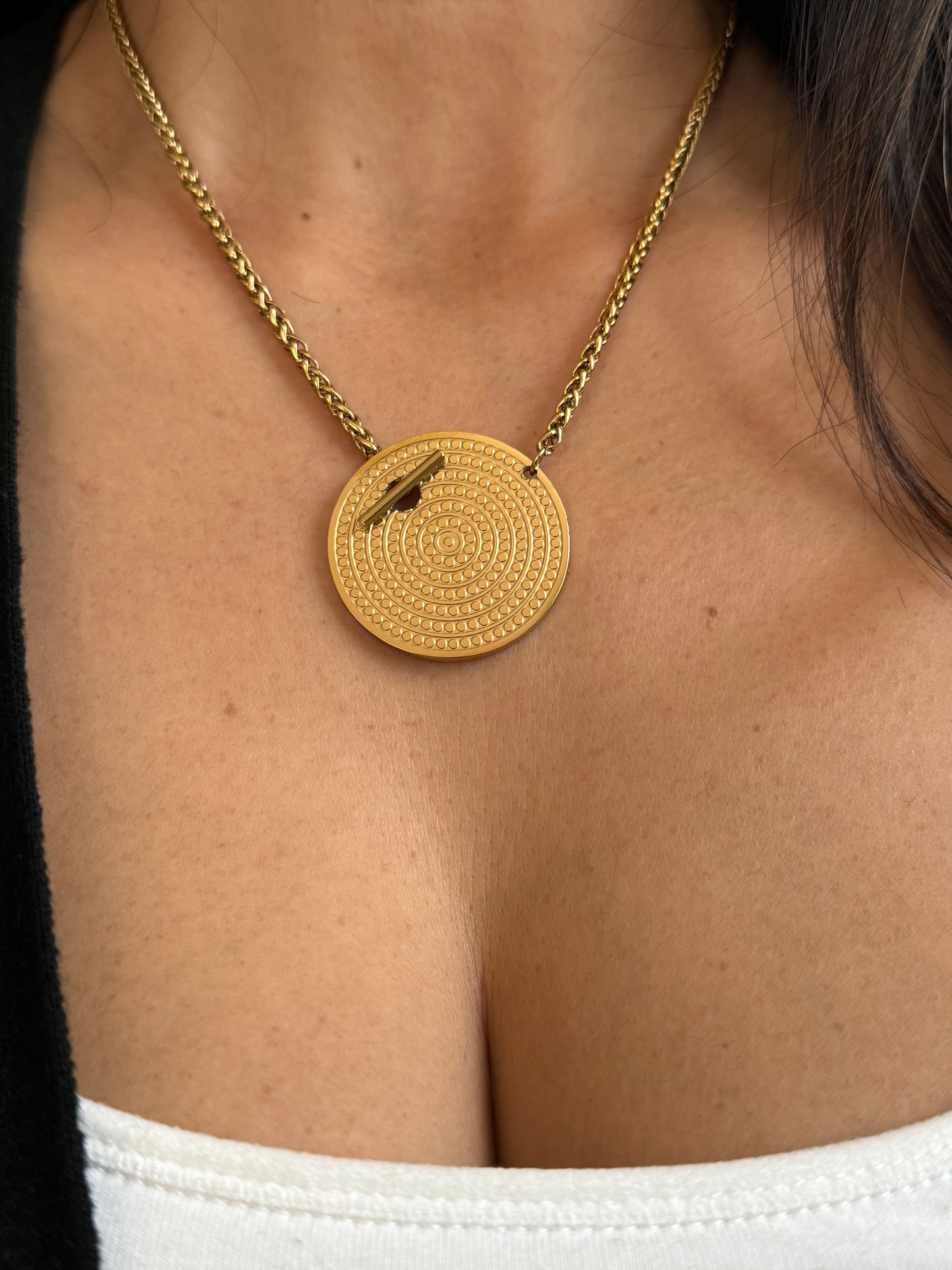 Attractive Stainless Steel Toggle Necklace