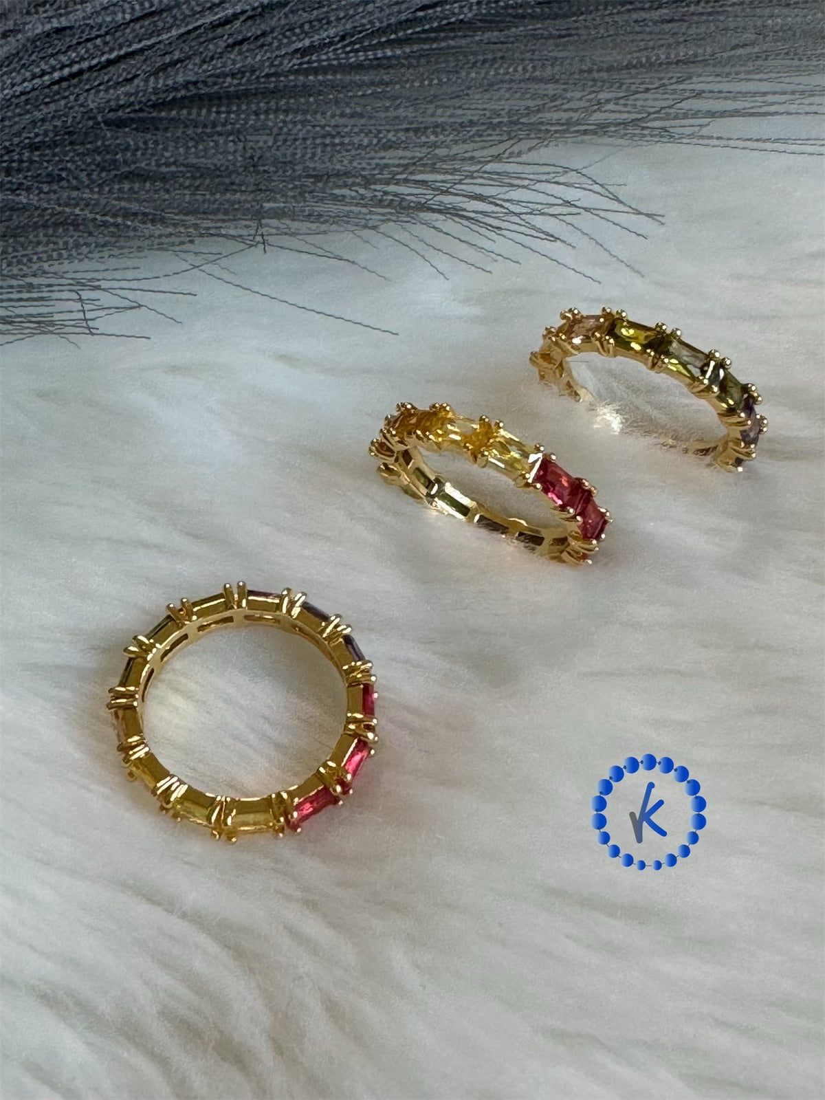 Multicolor Zirconia Rings