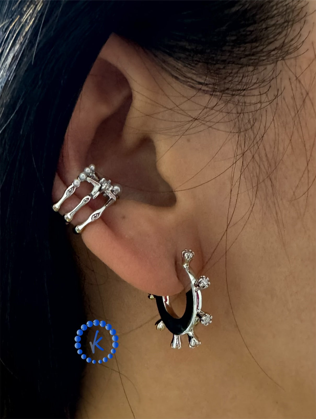 Shine Zirconia Hoop Earrings