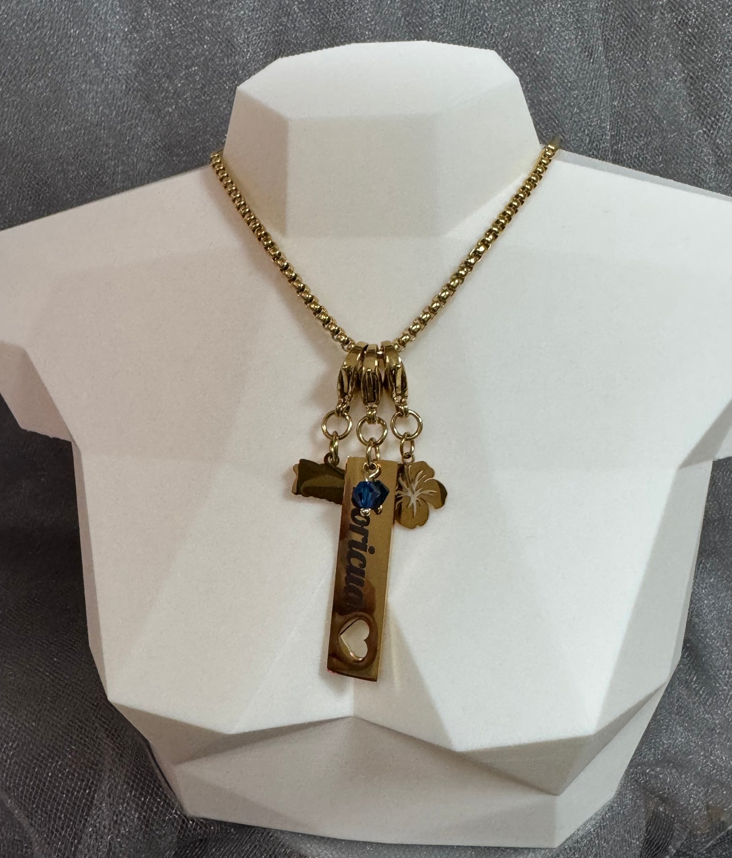 Boricua spirit necklace