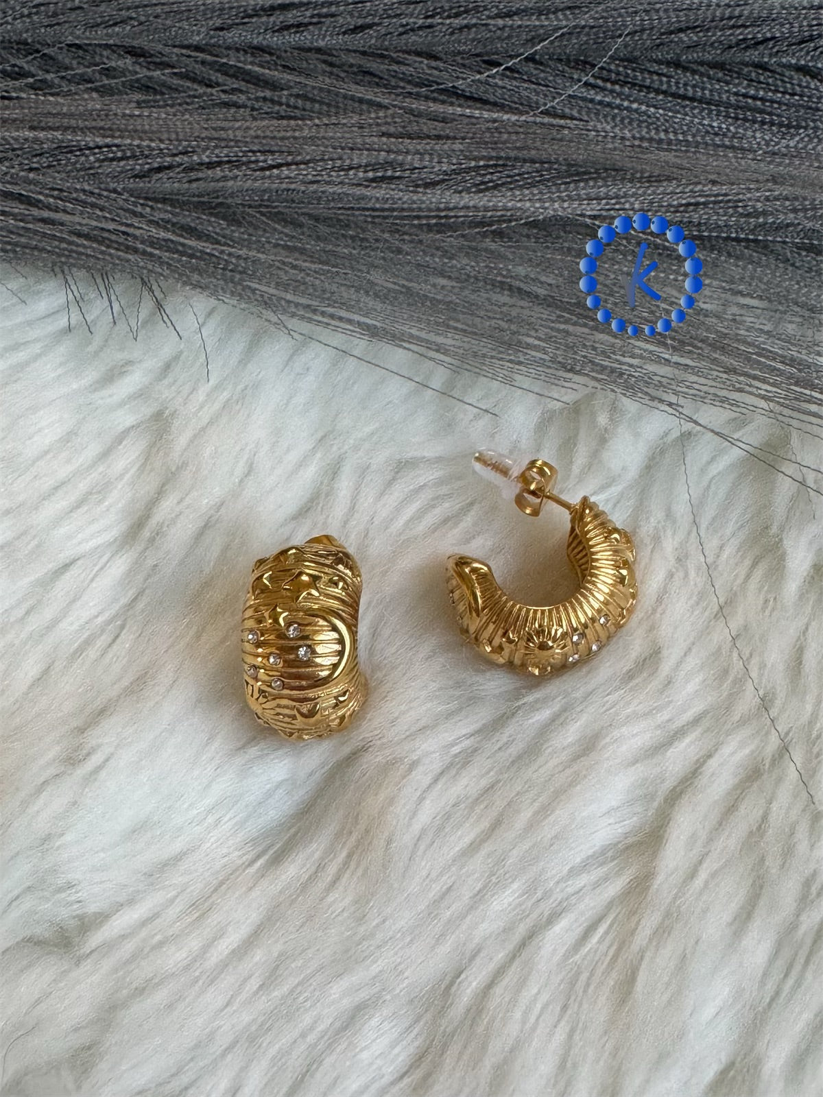 Beautiful Wide Hoop Earrings
