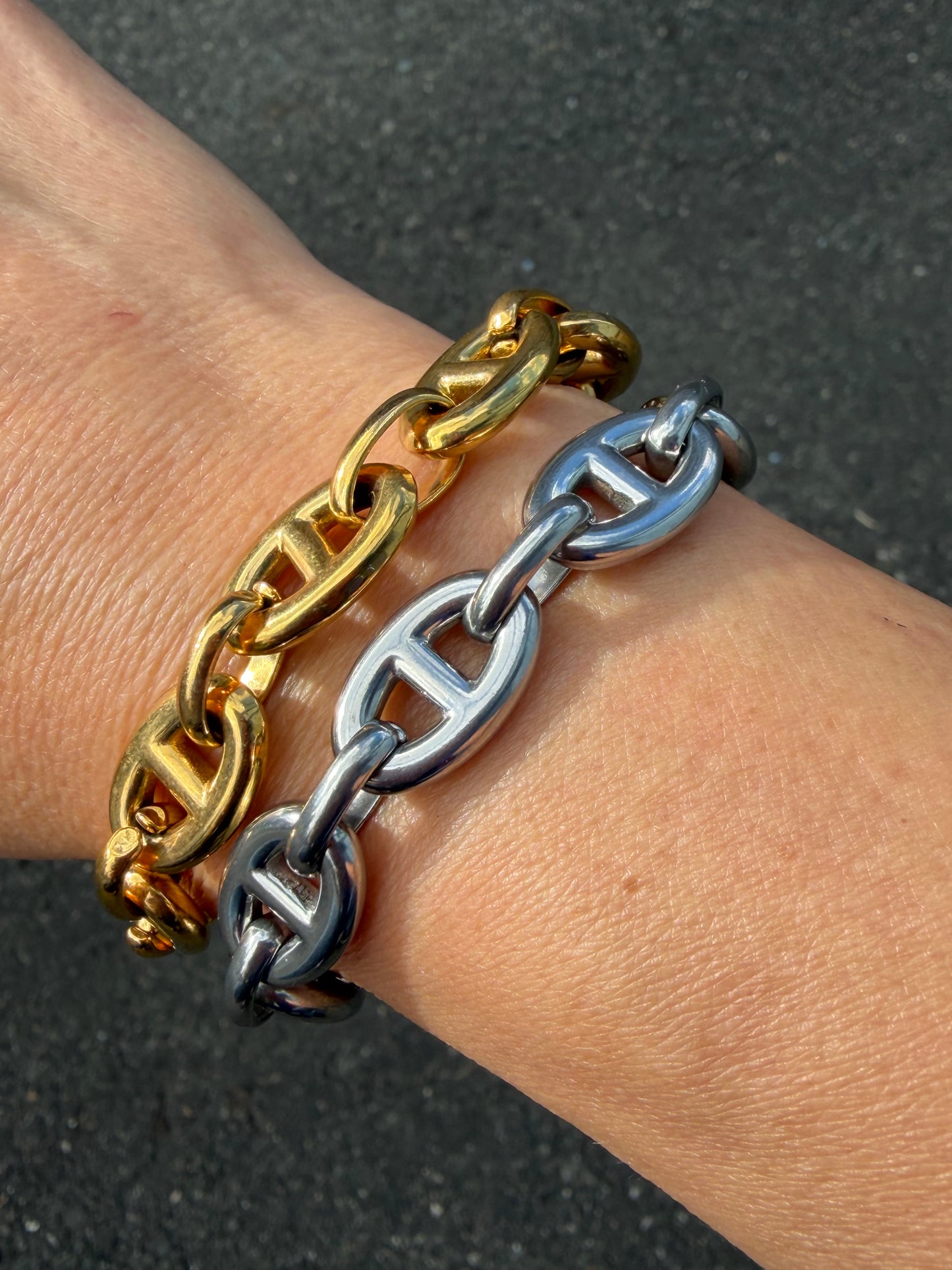 Bold connector bracelet