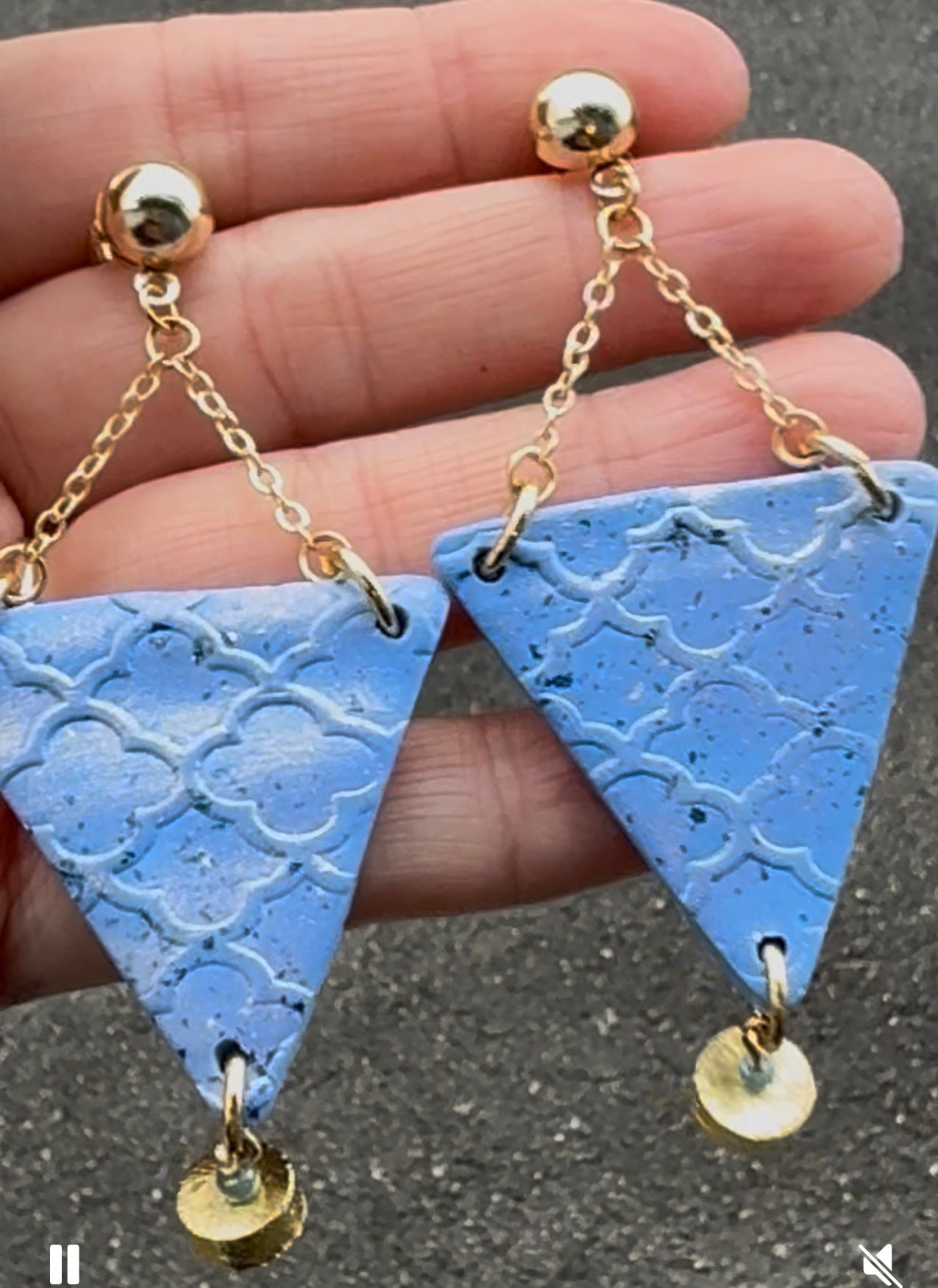 Beautiful style polymer earrings