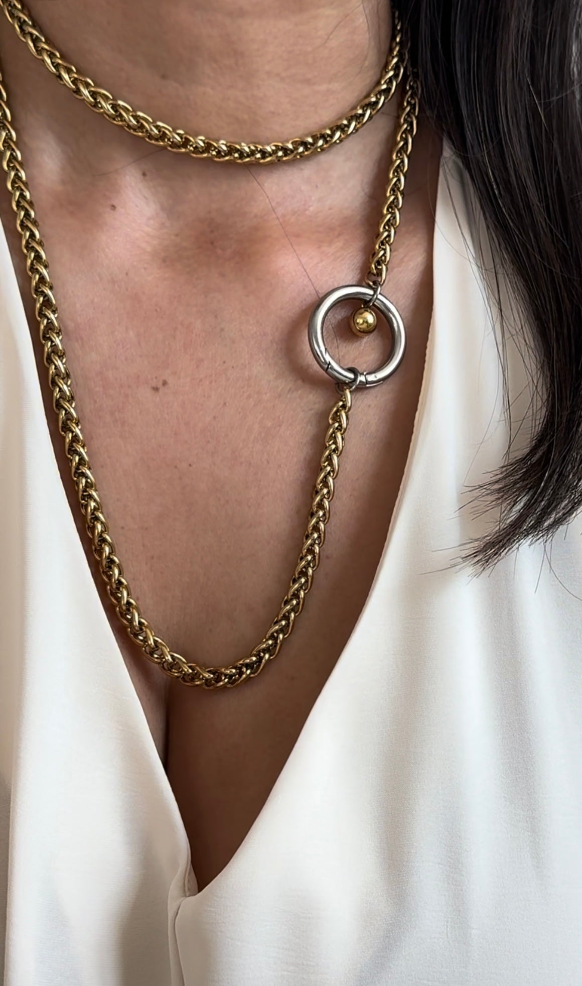 Beautiful Stainless Steel Versatile Necklace