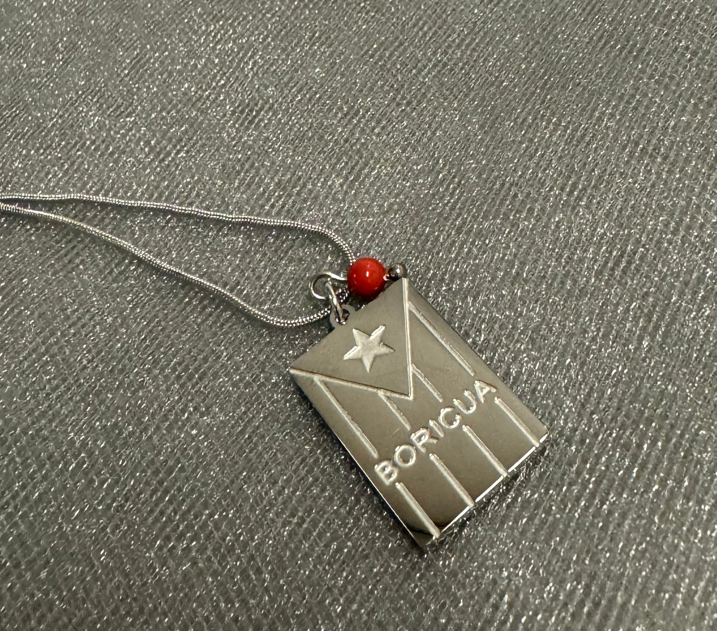 Stainless Steel Flag PR Necklace
