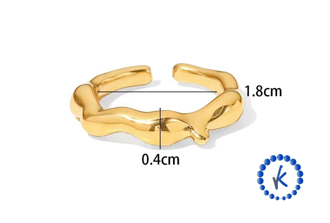 Irregular Stainless Steel Ring
