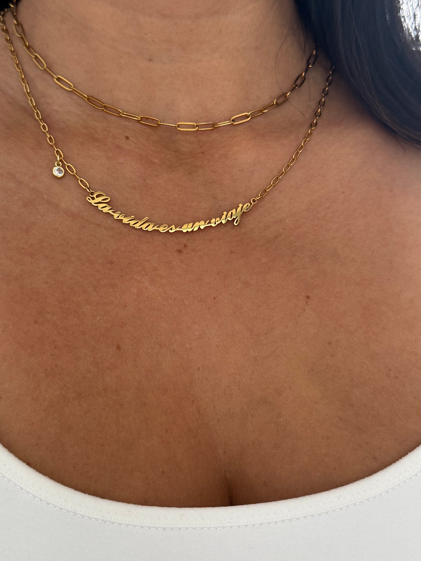 Amazing Stainless Steel Phrase Necklace