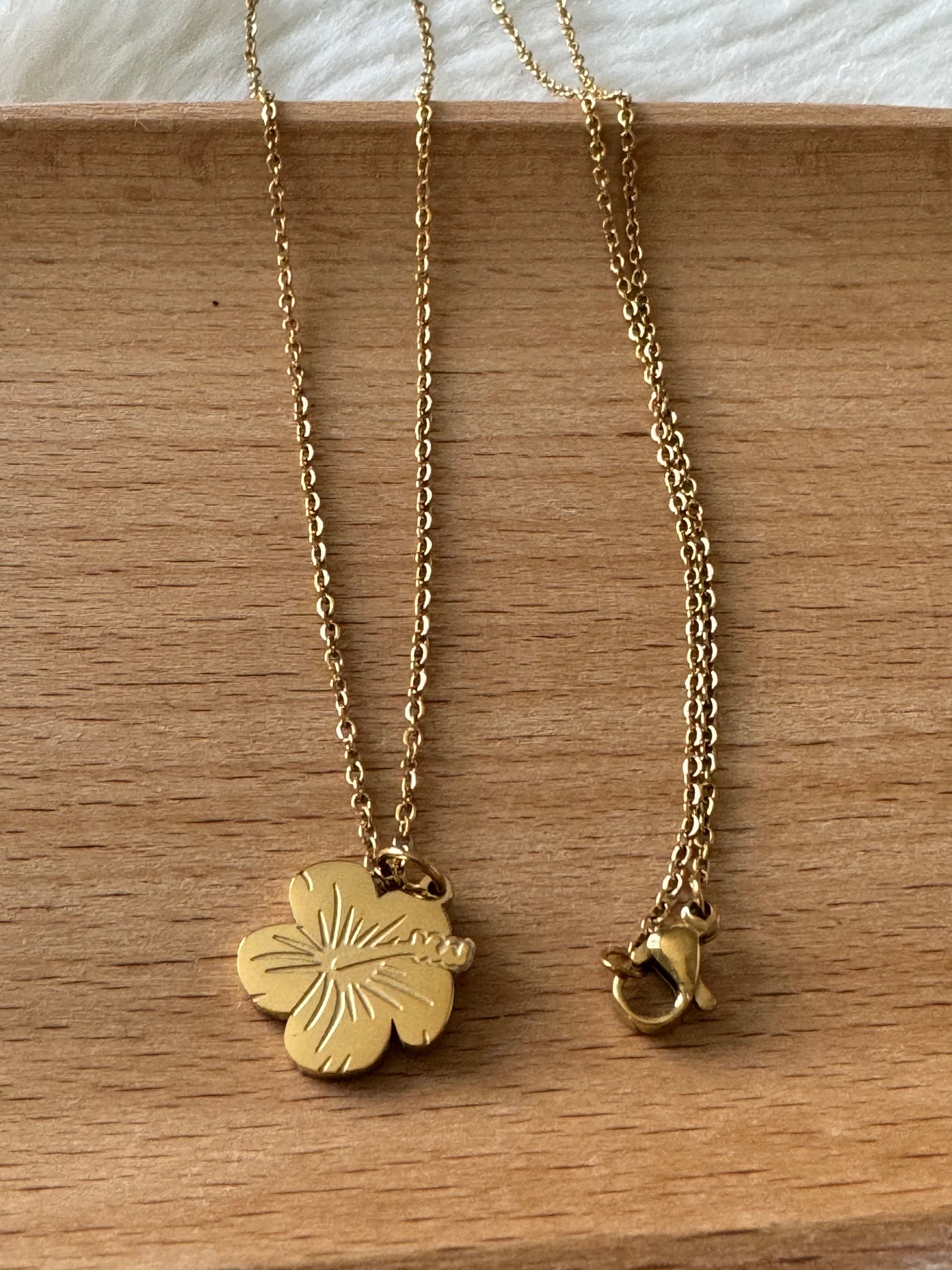 Simple Stainless Steel Amapola Necklace
