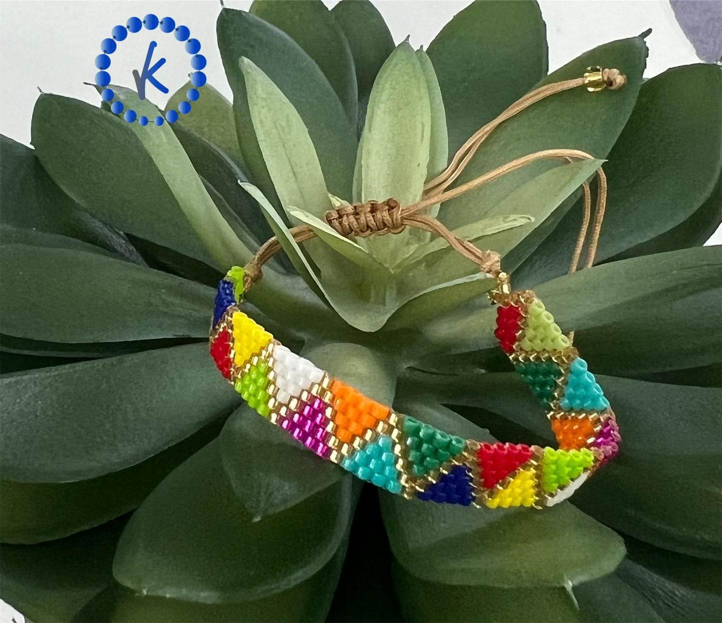 Multicolor Seed Bead Bracelet