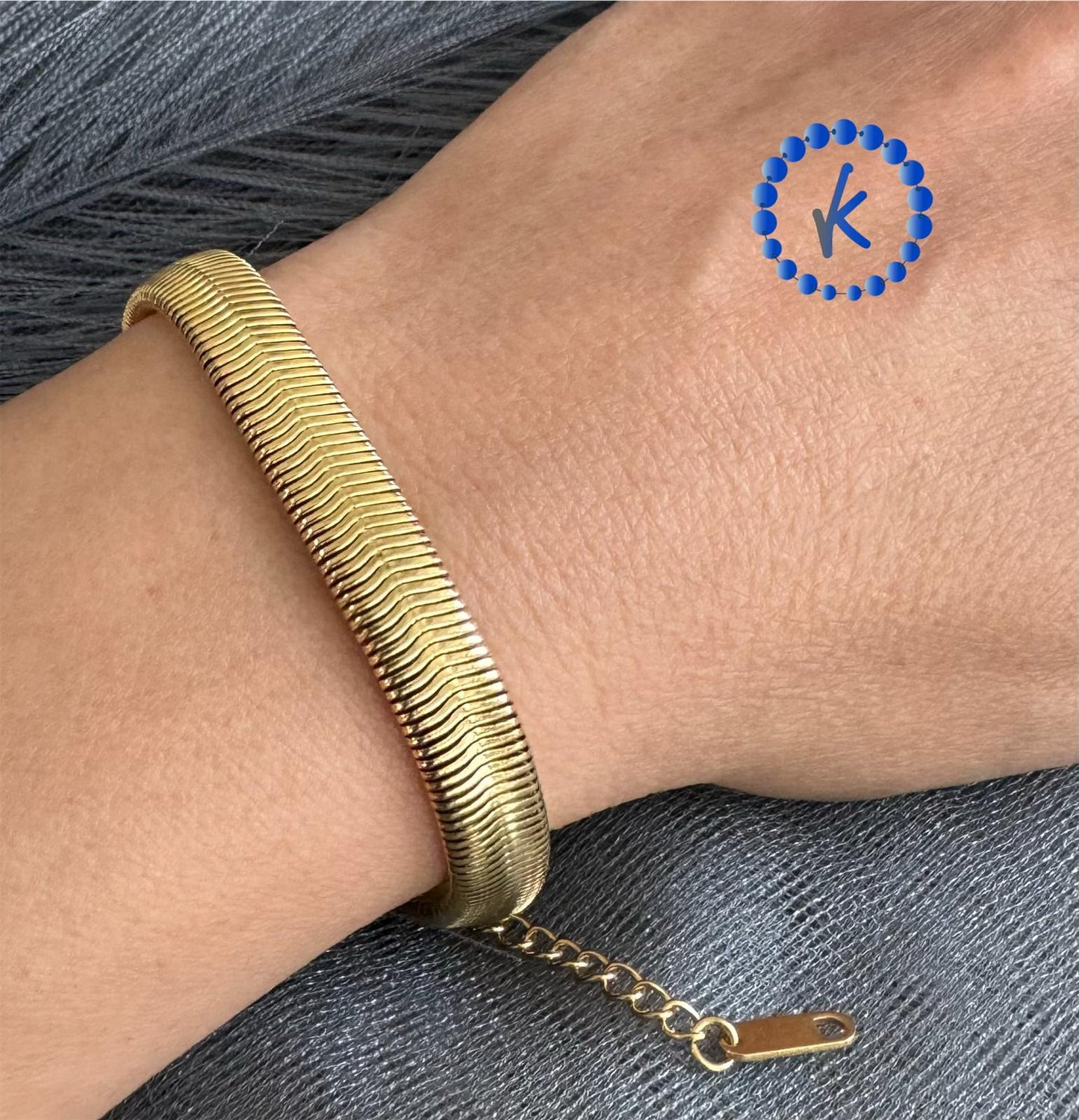 Casual Gold Stainless Steel Bracelet