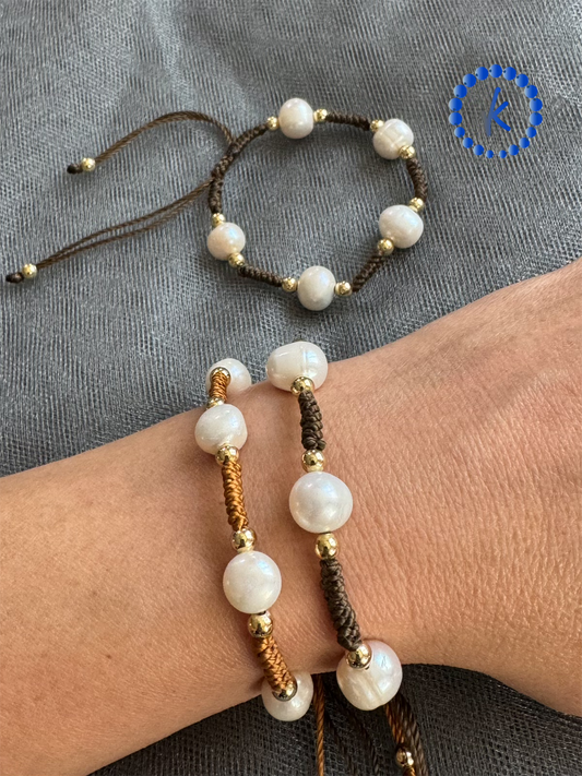 Freshwater Pearl Cord Bracelet