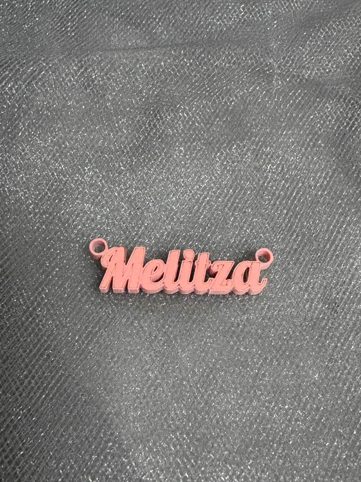 Beautiful custom acrylic name necklace