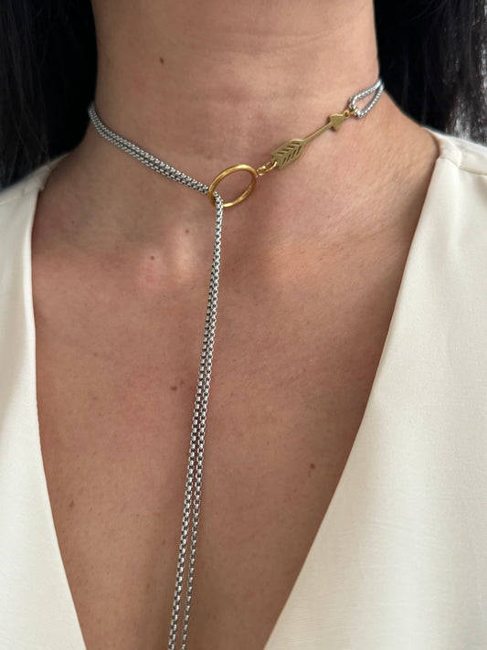 Lariat Arrow Necklace