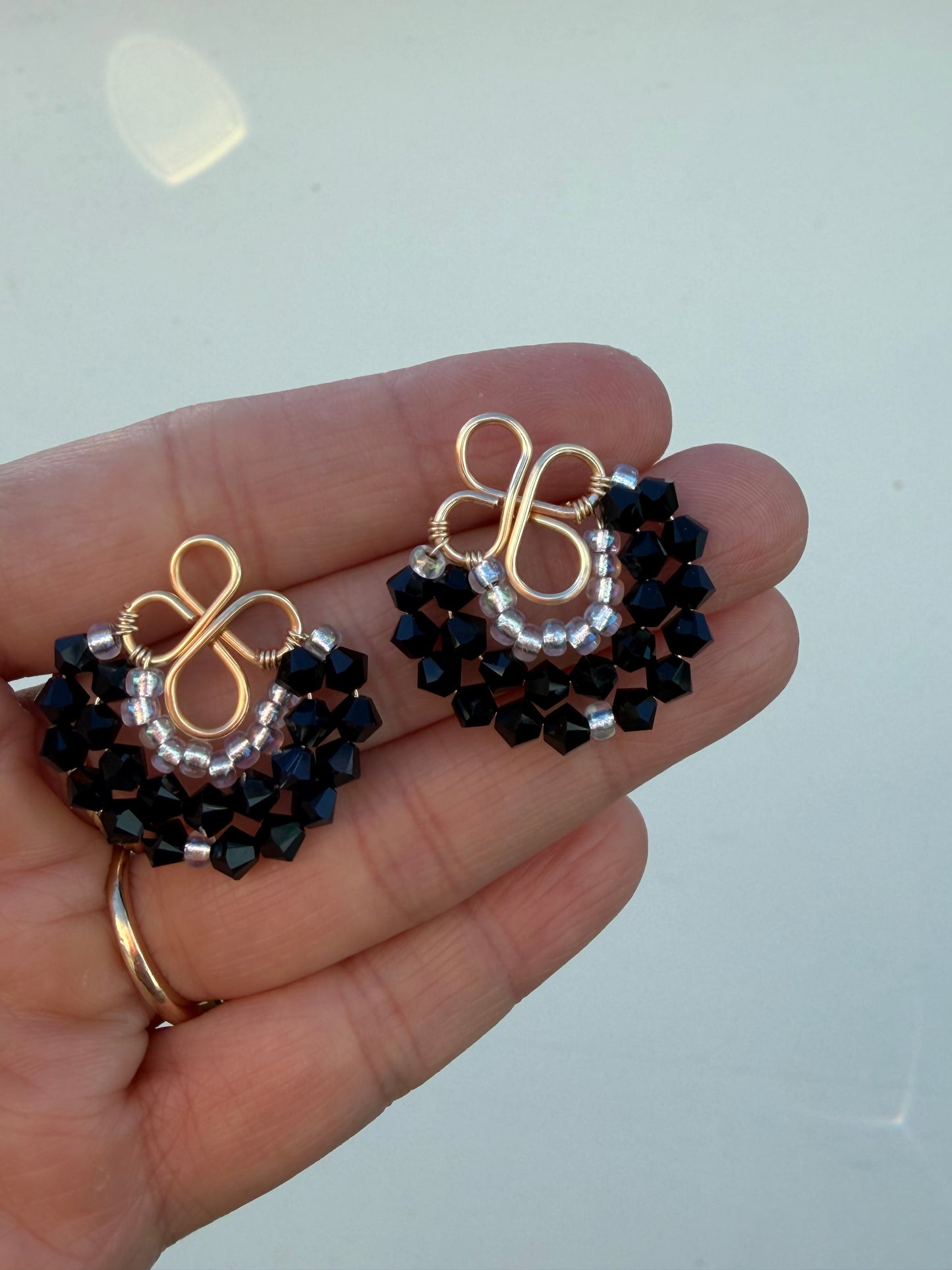 Elegant Swarovski Fan Drops earrings