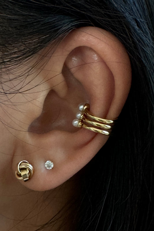 Elegant 3 Pearls Ear Cuff