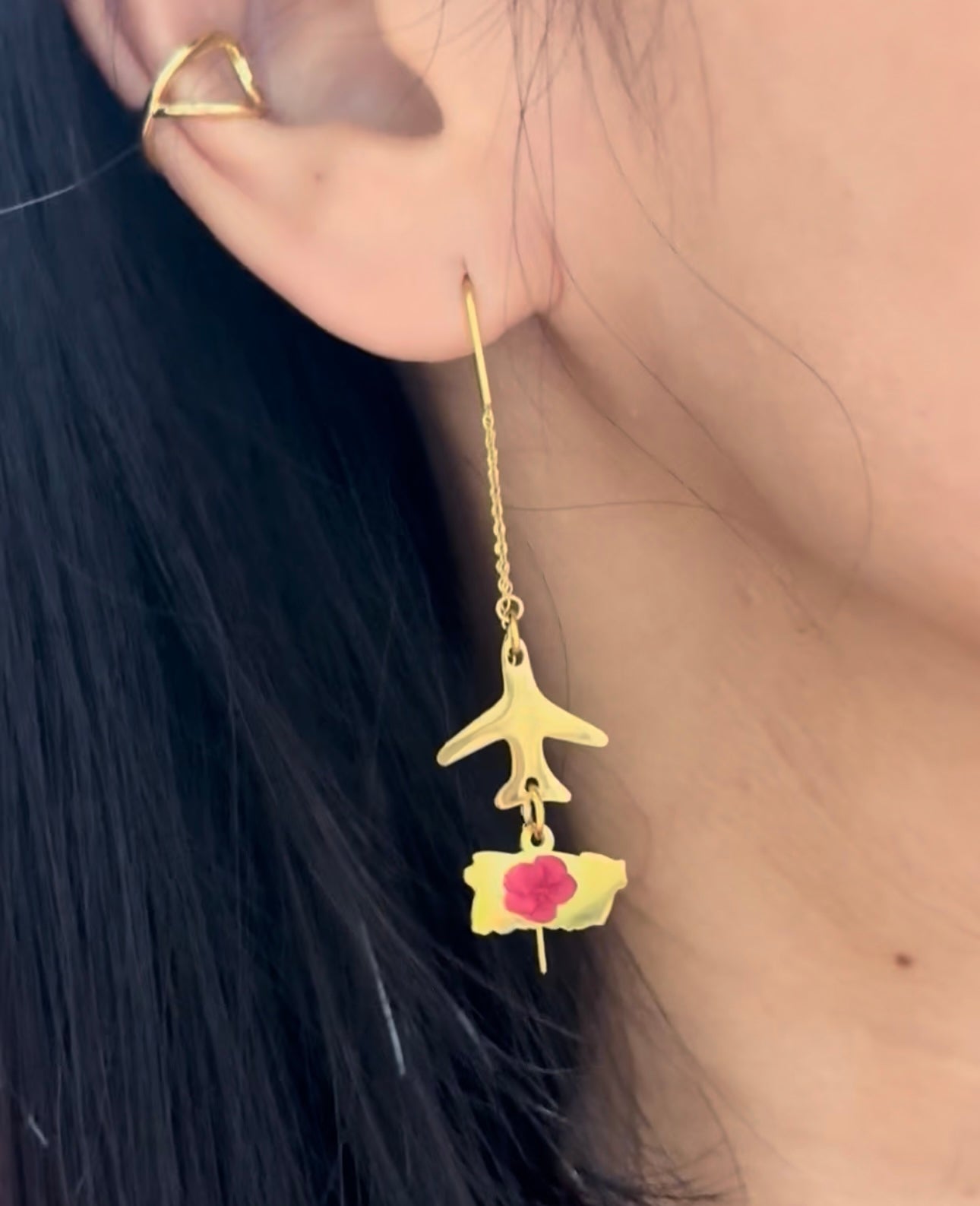 Beautiful boricua in the sky earrings